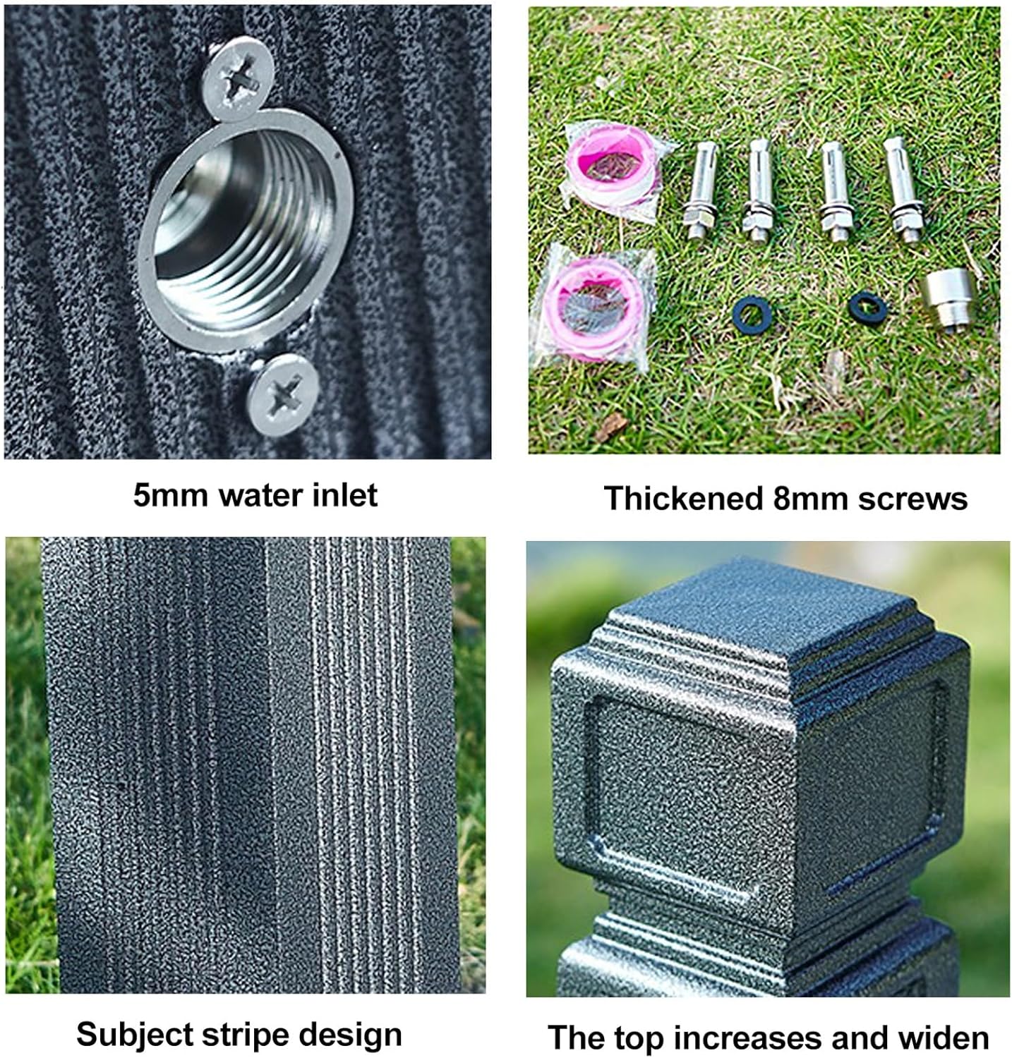 Frost-Free Outdoor Faucet Column - Freeze Proof Water Spigot with Durable Freestanding Hose Stand - Weather Resistant - Long Faucet - Ideal for Winter Use