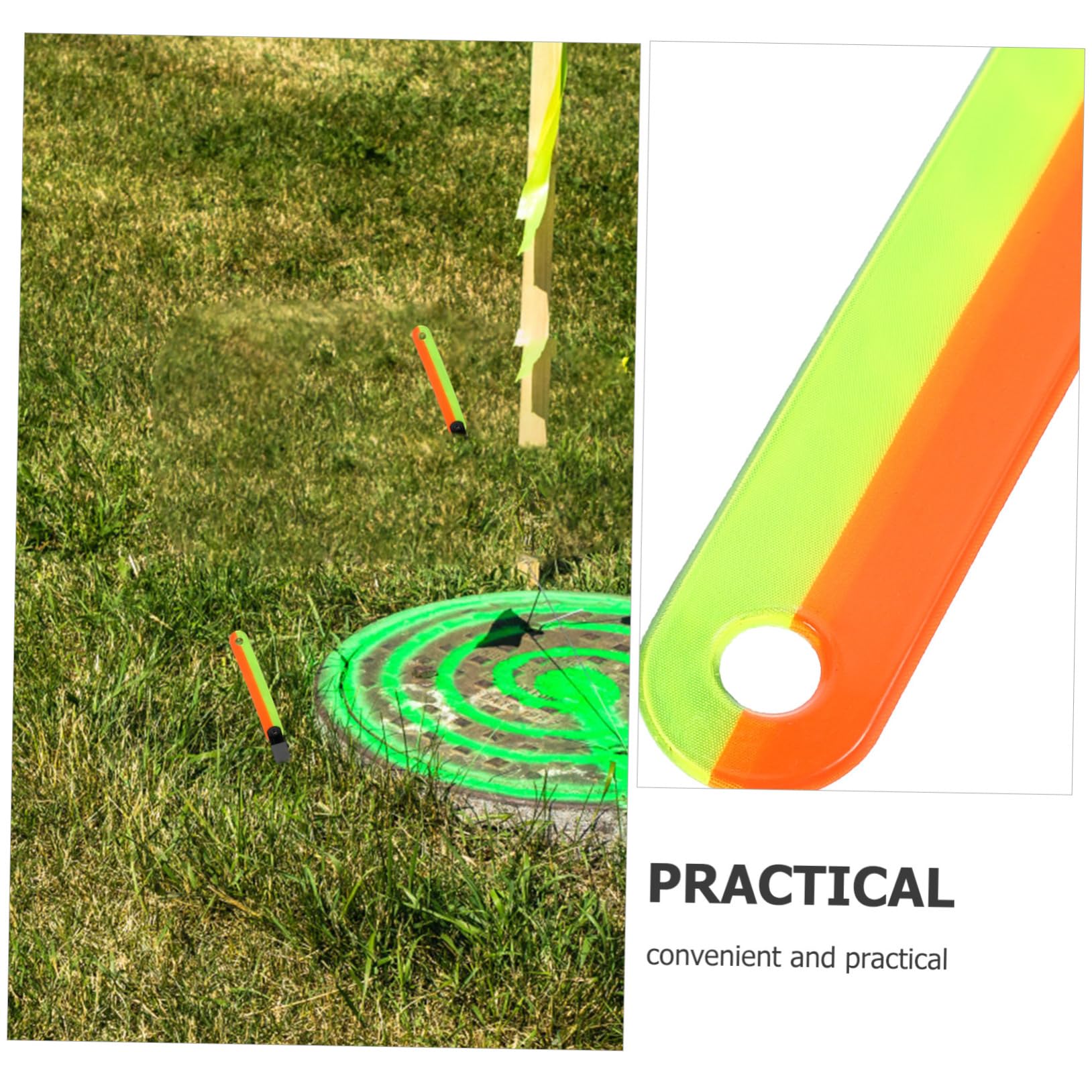 VANZACK Porte-étiquette Fluorescent Piste Réfléchissant Marqueurs Trekking Accessoires Accessoire Chasse Accessoires De Chasse Matériel Et Accessoires De Camping PVC