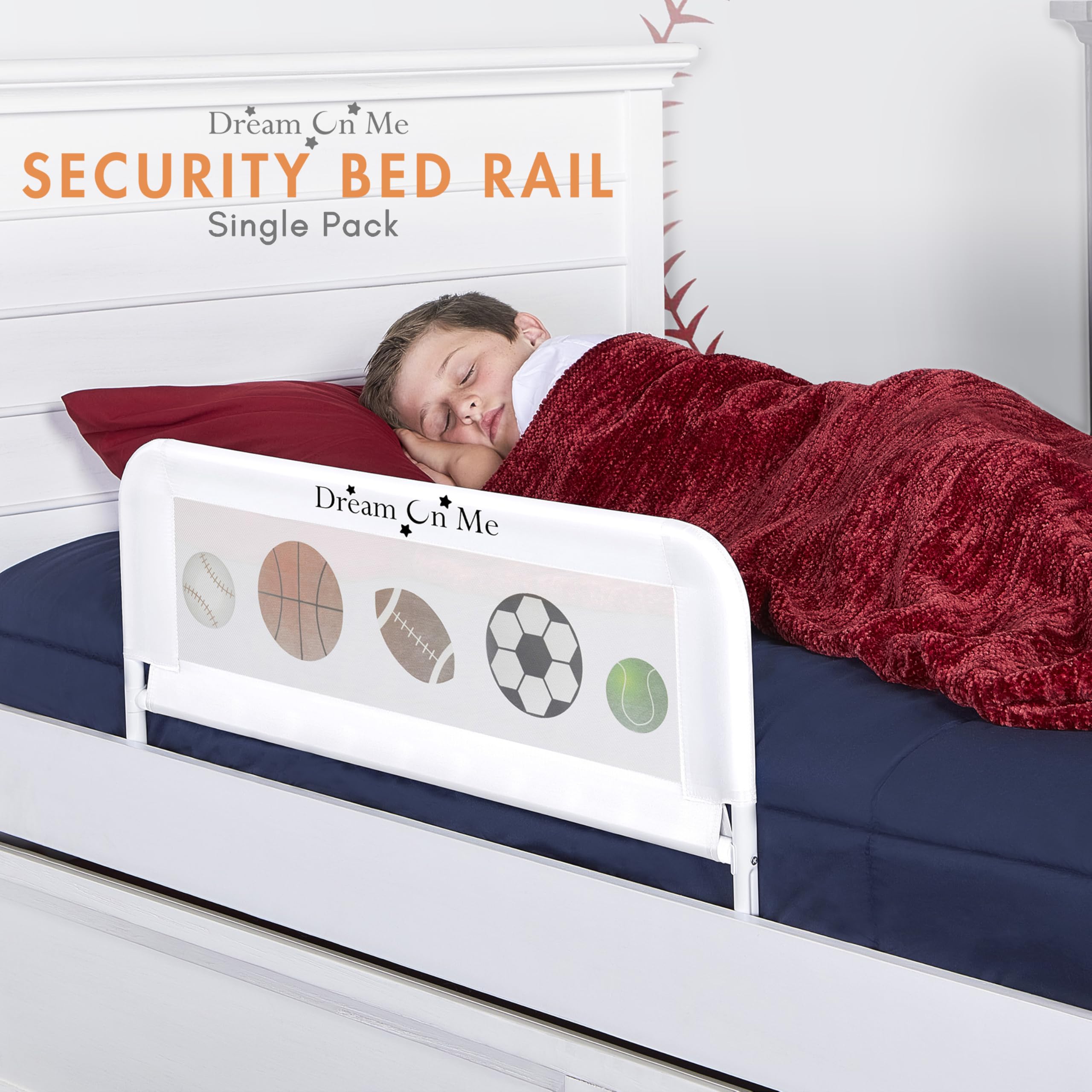 Lockable Security Rail Snapklik.com : Dream On Me Mesh Security Rail/Twin Size Bed Security ...