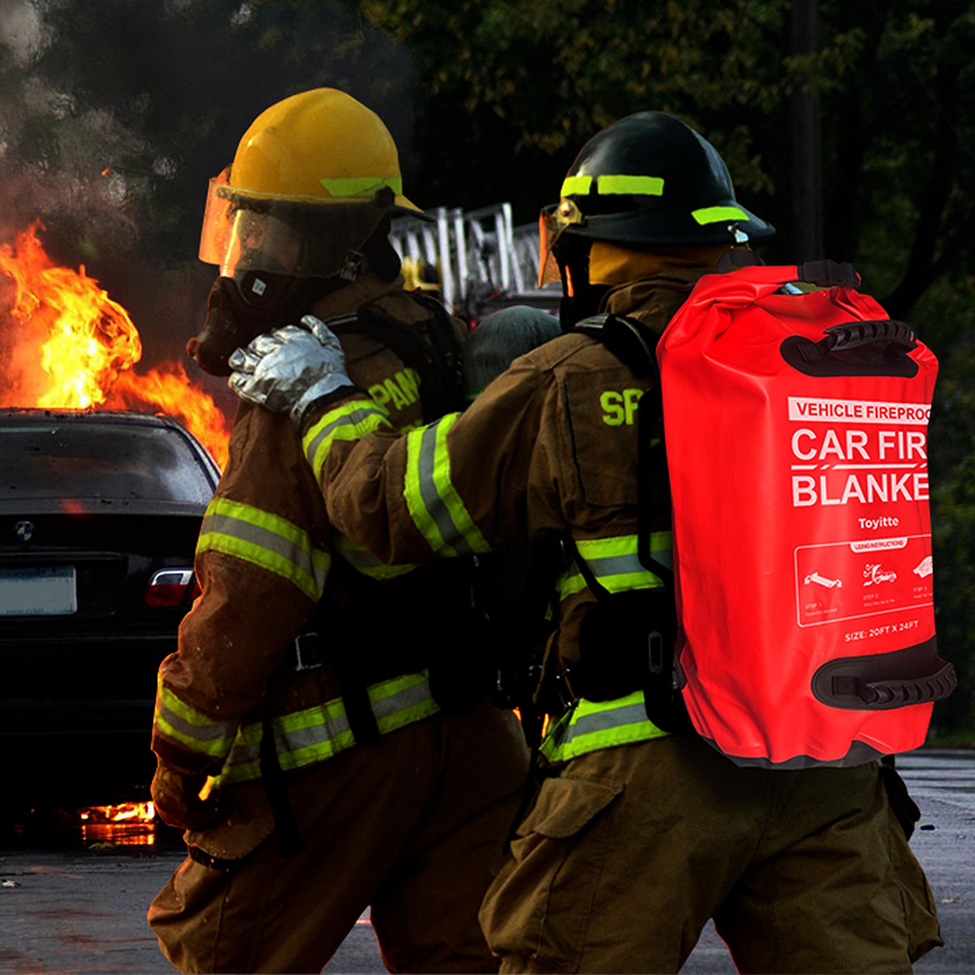 Toyitte Emergency Fire Blanket for Car 20FT * 24FT