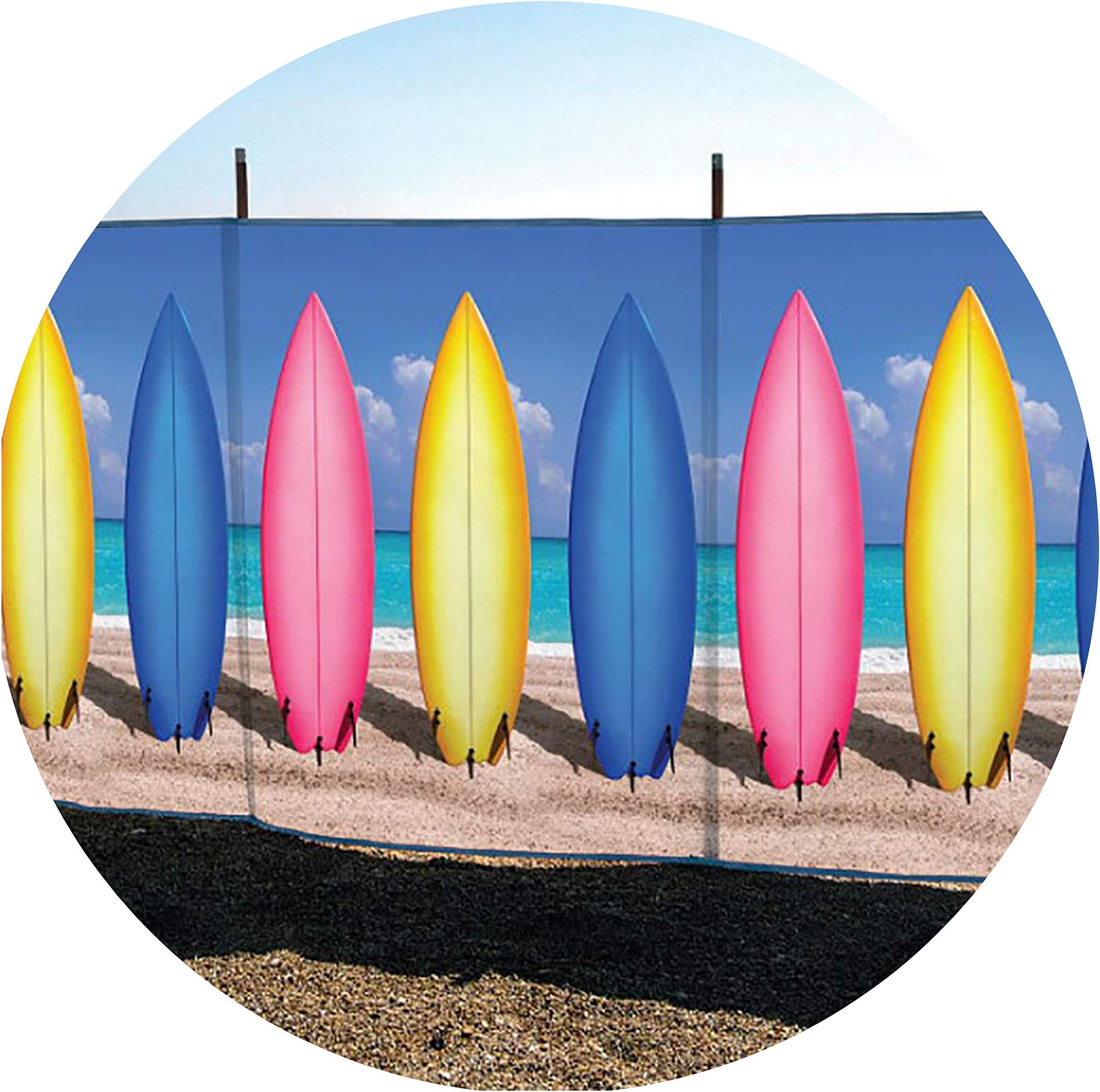Laeto Summertime Days 5 Pole Windbreak Wind Breakers for Beach Camping Garden