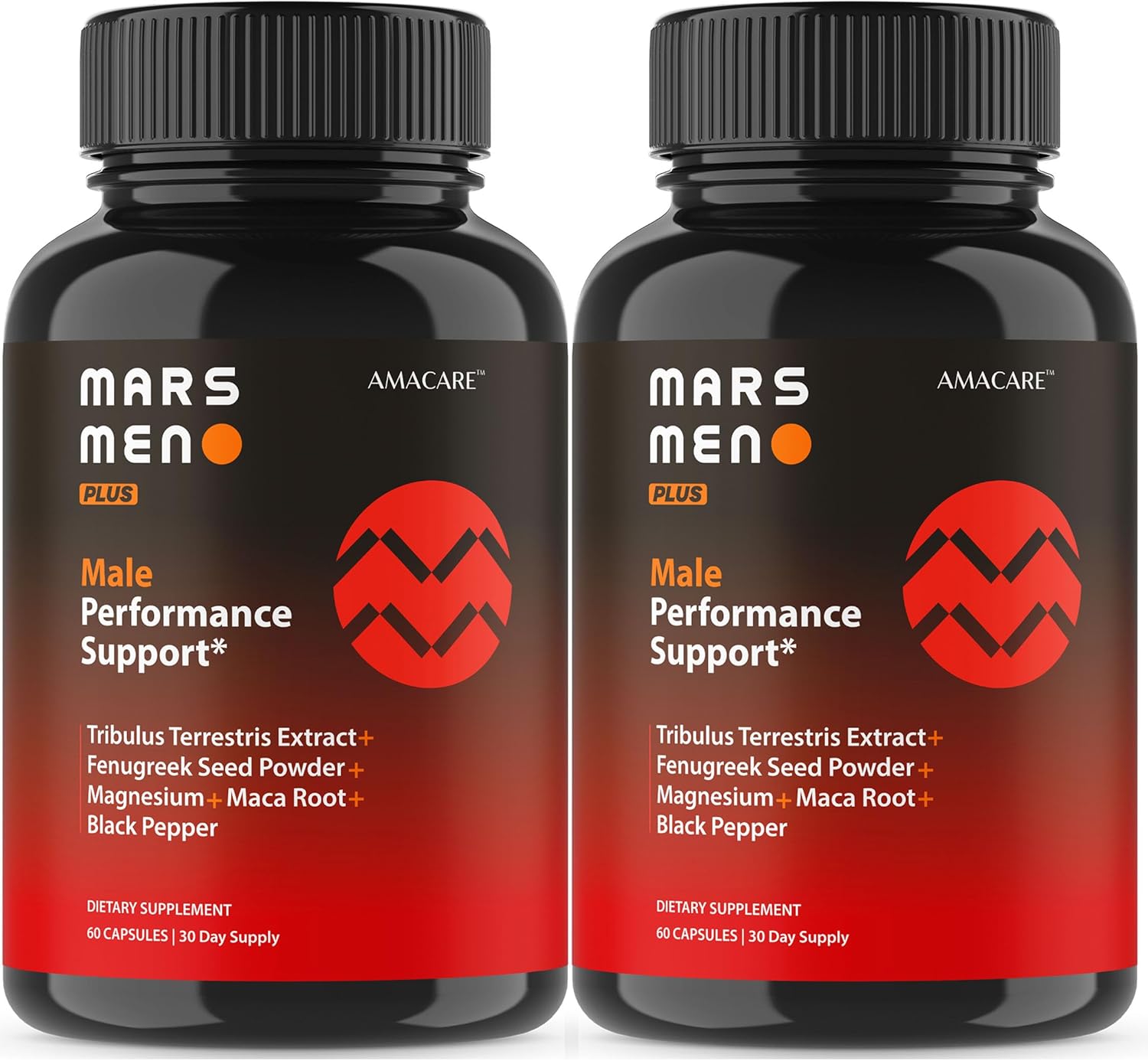 (2 Pack) Mars Men Plus – Advanced MarsMen Plus Supplement Support Formula Capsules, MarsMenPlus for Men Natural Premium Multivitamin Daily General Health Wellness, 120 Capsules for 2 Months