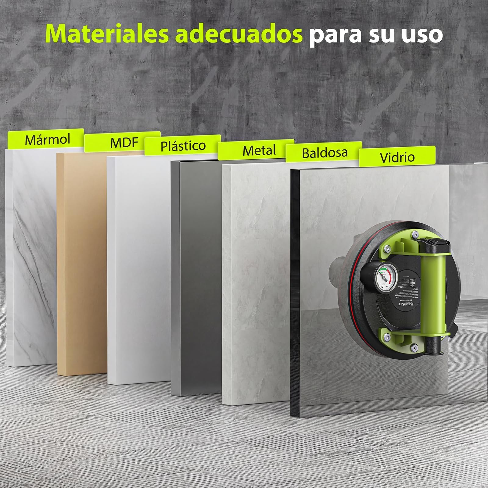 Ventosas para Azulejos 200KG Alta Resistencia TaskStar 2 Piezas