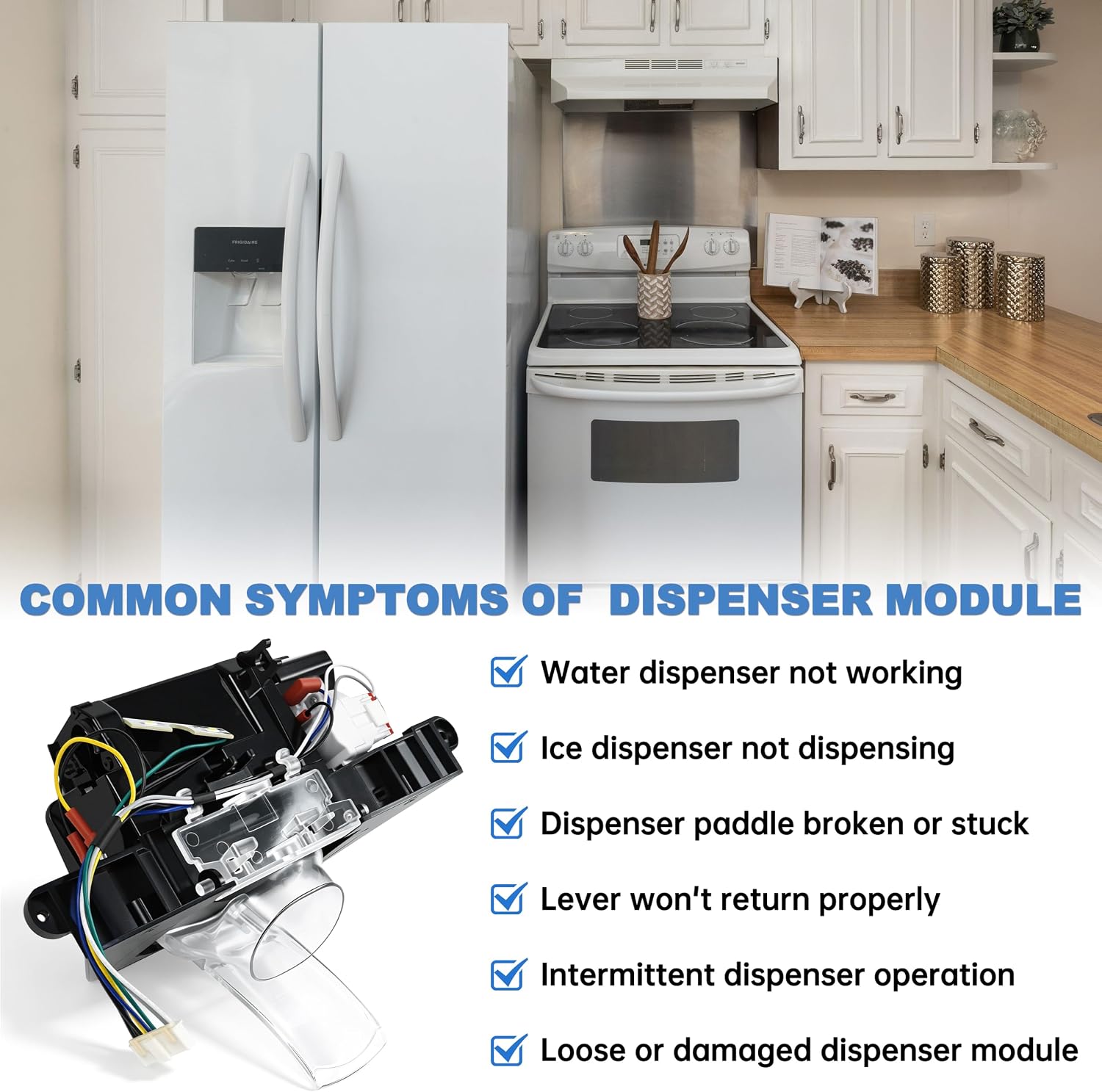 242270107 242270101 Refrigerator Dispenser Module