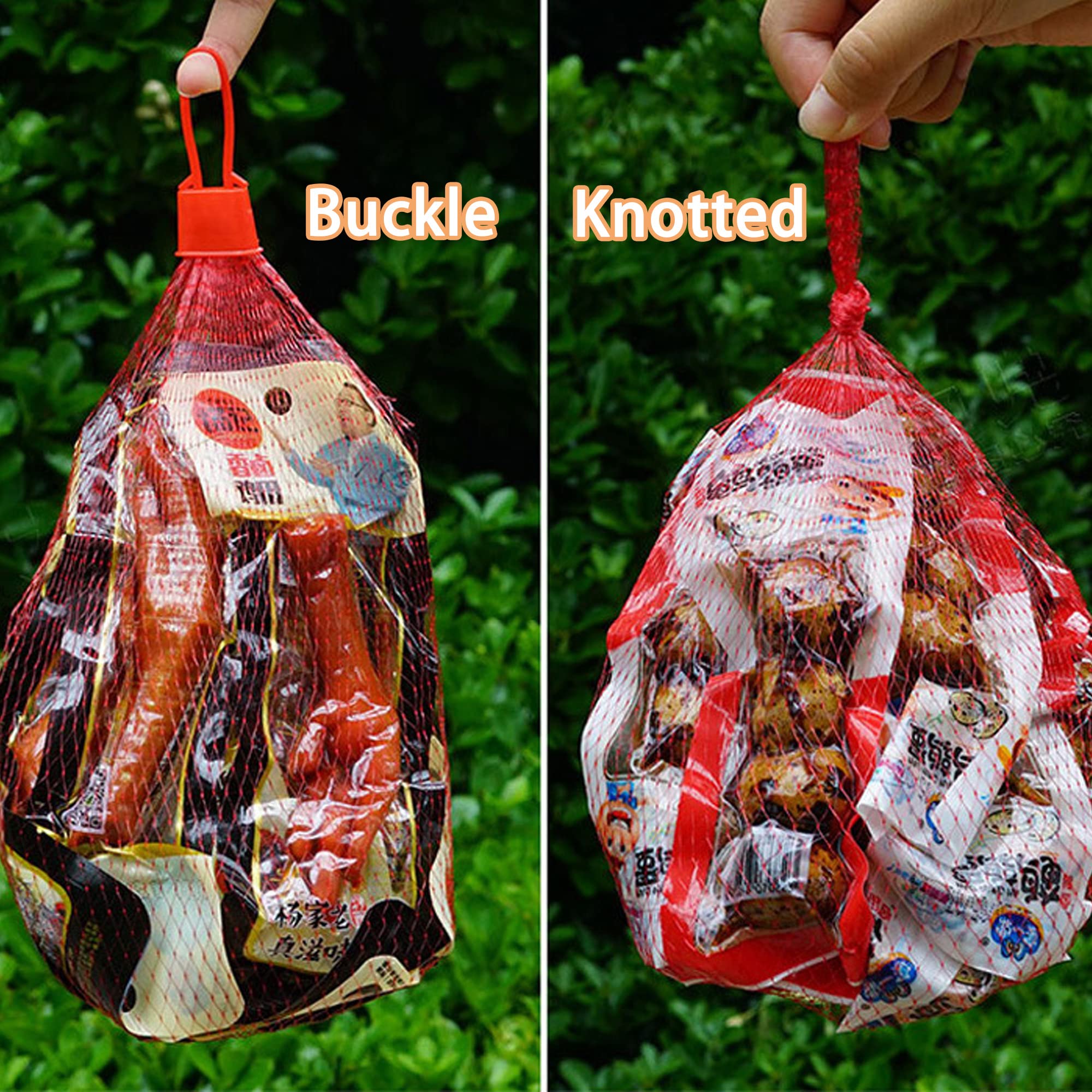 100 Sacchetti Rete Riutilizzabili Con Fibbie - Per Frutta, Verdura, Noci E Giocattoli - Foto 9