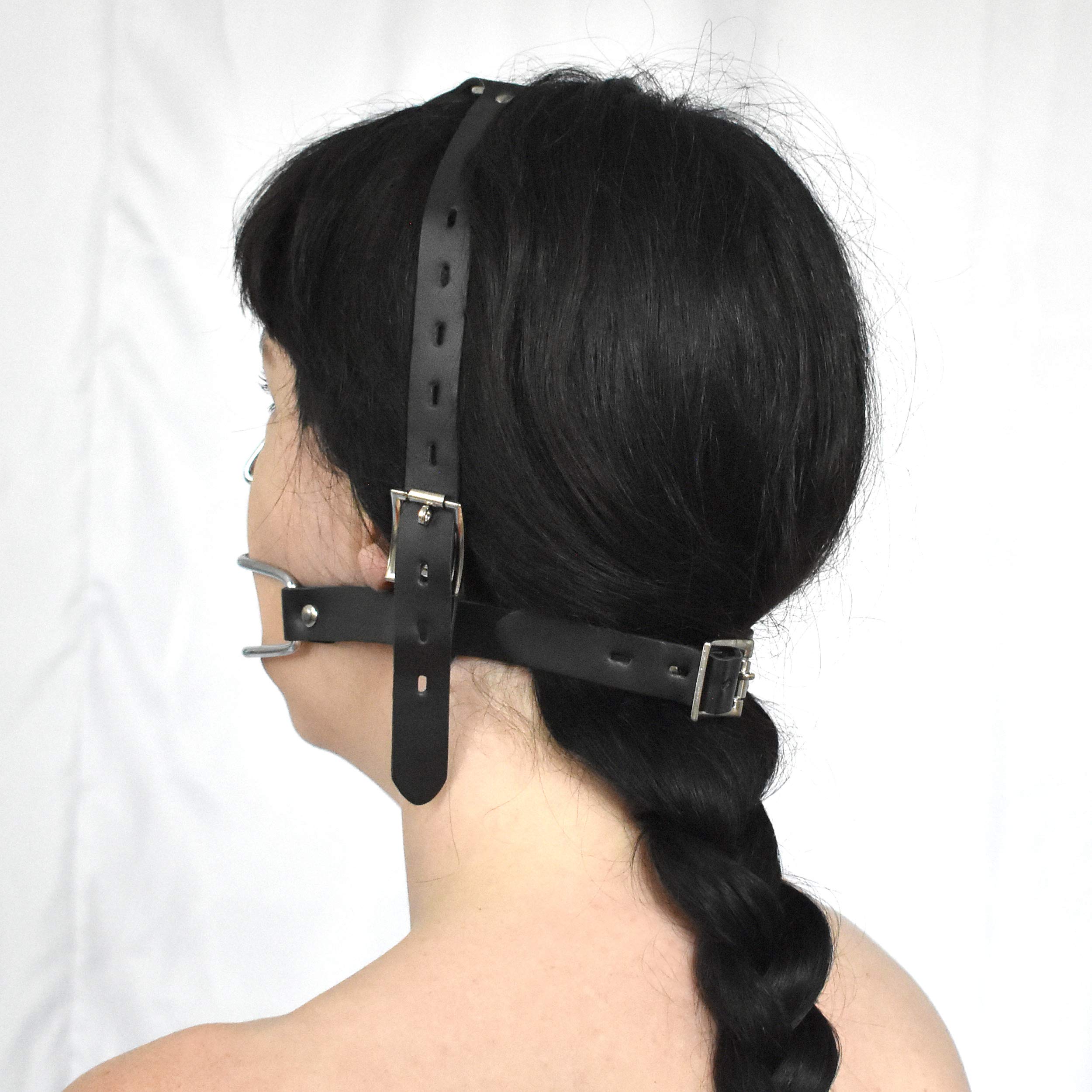 Baillon buccal avec crochet nasal & buccal, BDSM harnais fétiche