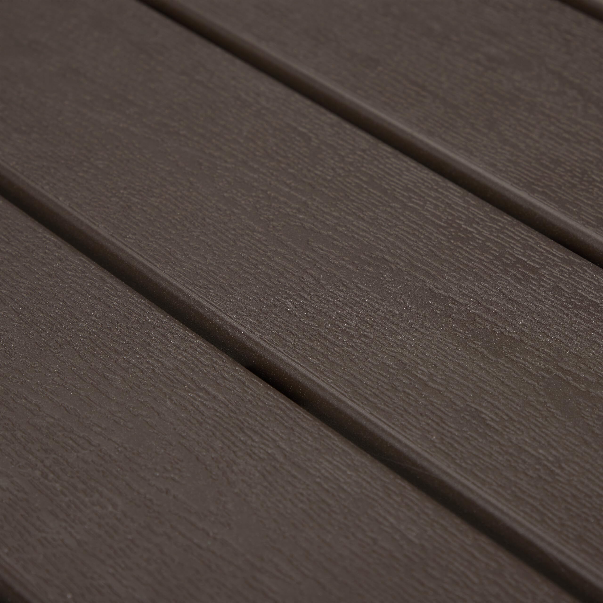 Relaxdays Tavolo Pieghevole da Giardino Allungabile 166-215 cm Plastica Acciaio 8 Persone Marrone