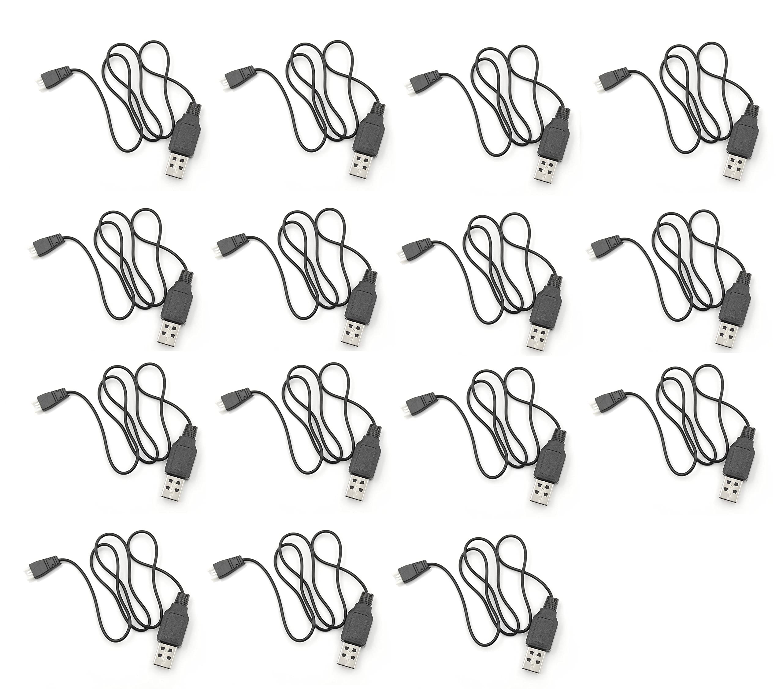 INVENTO 15pcs 3.7V 1 cell Lithium Polymer Li-ion Lipo Battery USB Charger Cable Cord for Syma X5 X5C H107L H107C RC-image-22