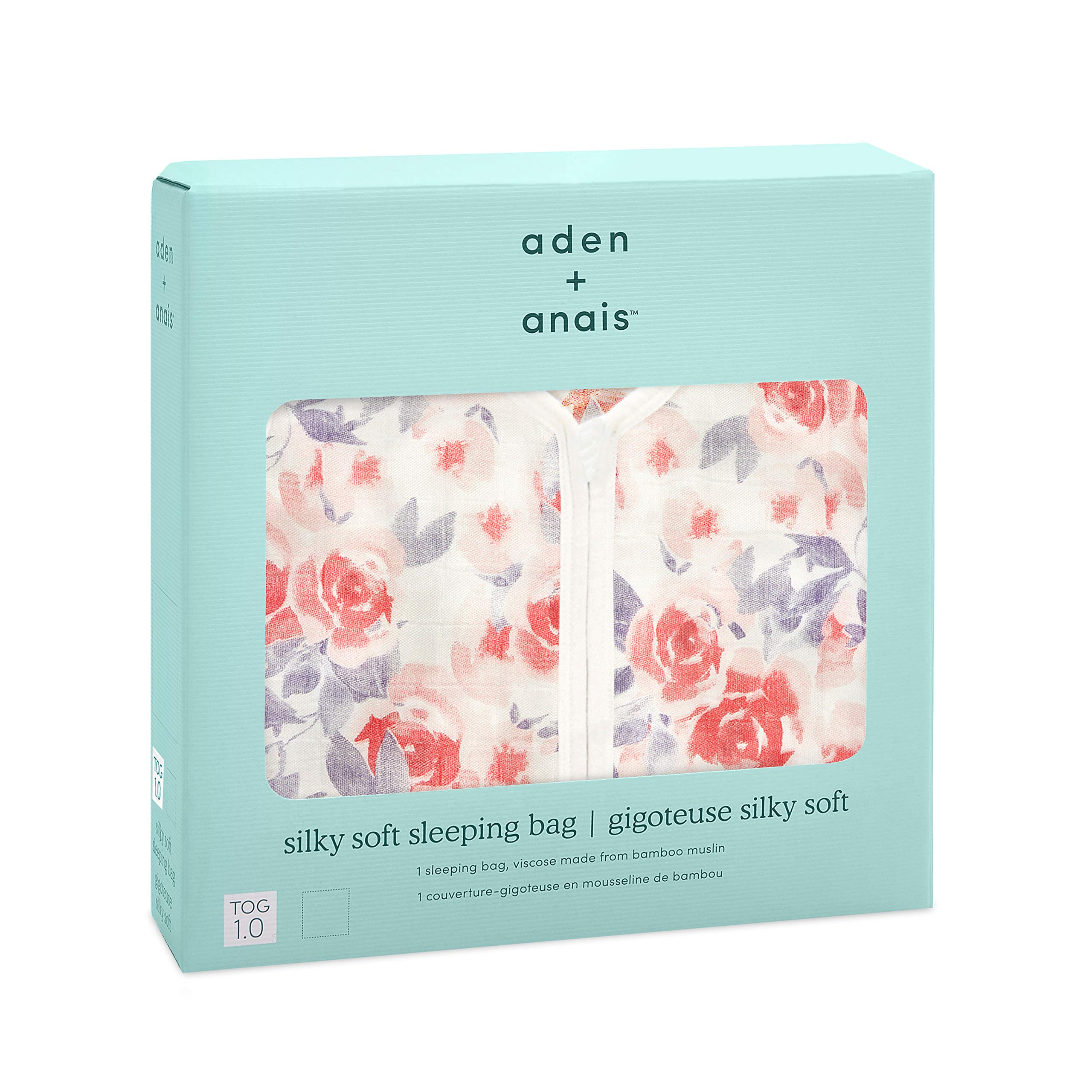 aden + anais Silky Soft Schlafsack 1,0 TOG Watercolour Garden (6-18  Monate) : Amazon.de: Baby