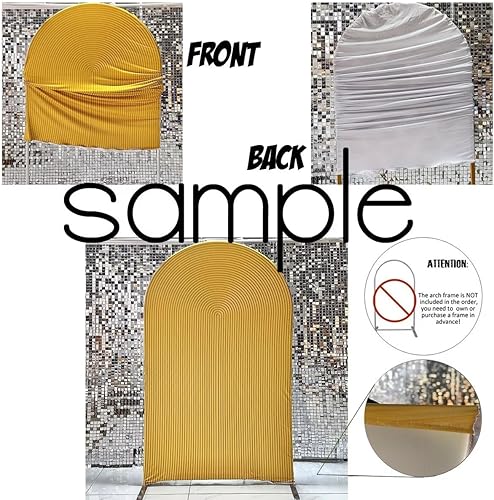 Miniatura 3 de FiVan Telón de fondo arqueado para cumpleaños, boda, banquete, novia, baby shower, decoración de fiesta, arco de pared, cubierta de tela elástica,