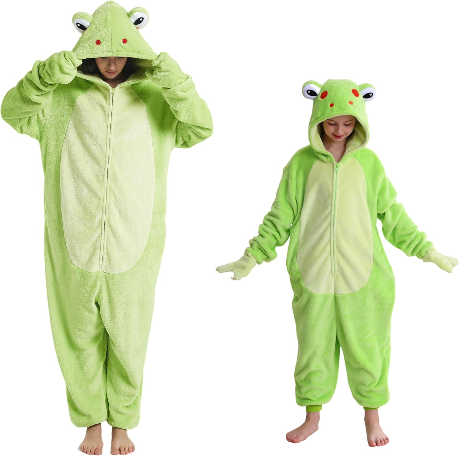 CuteOn Unisex Animal Onesie Pajamas Cosplay Halloween Costume Christmas Sleepwear Homewear for Adult Kids