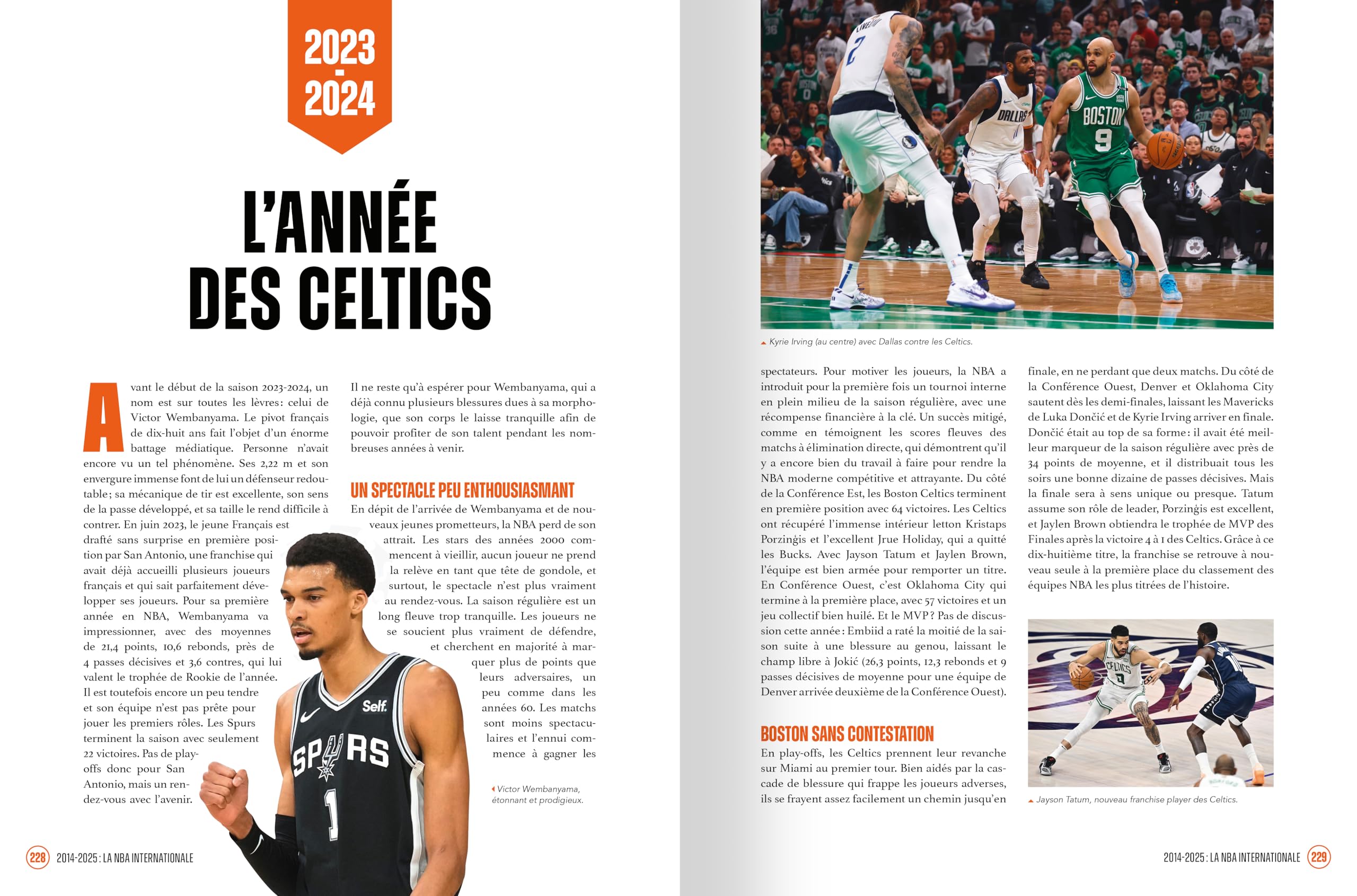 NBA, 80 ans d'histoire - Basket - Toutes les saisons - grands joueurs - Jordan - Wembanyama
