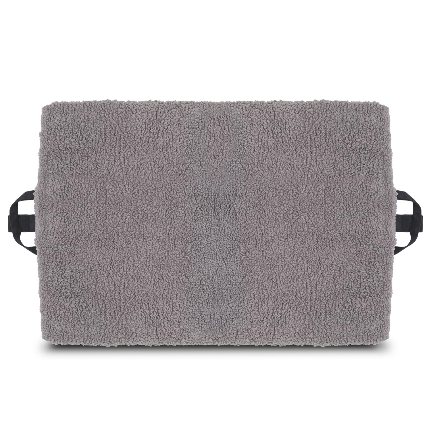 Matelas pliable ergonomique pour chien, anthracite, cuir synthétique et peluche, mousse à mémoire de forme, lavable, pliable avec poignée de transport, dessous antidérapant, 120 x 80 x 5 cm