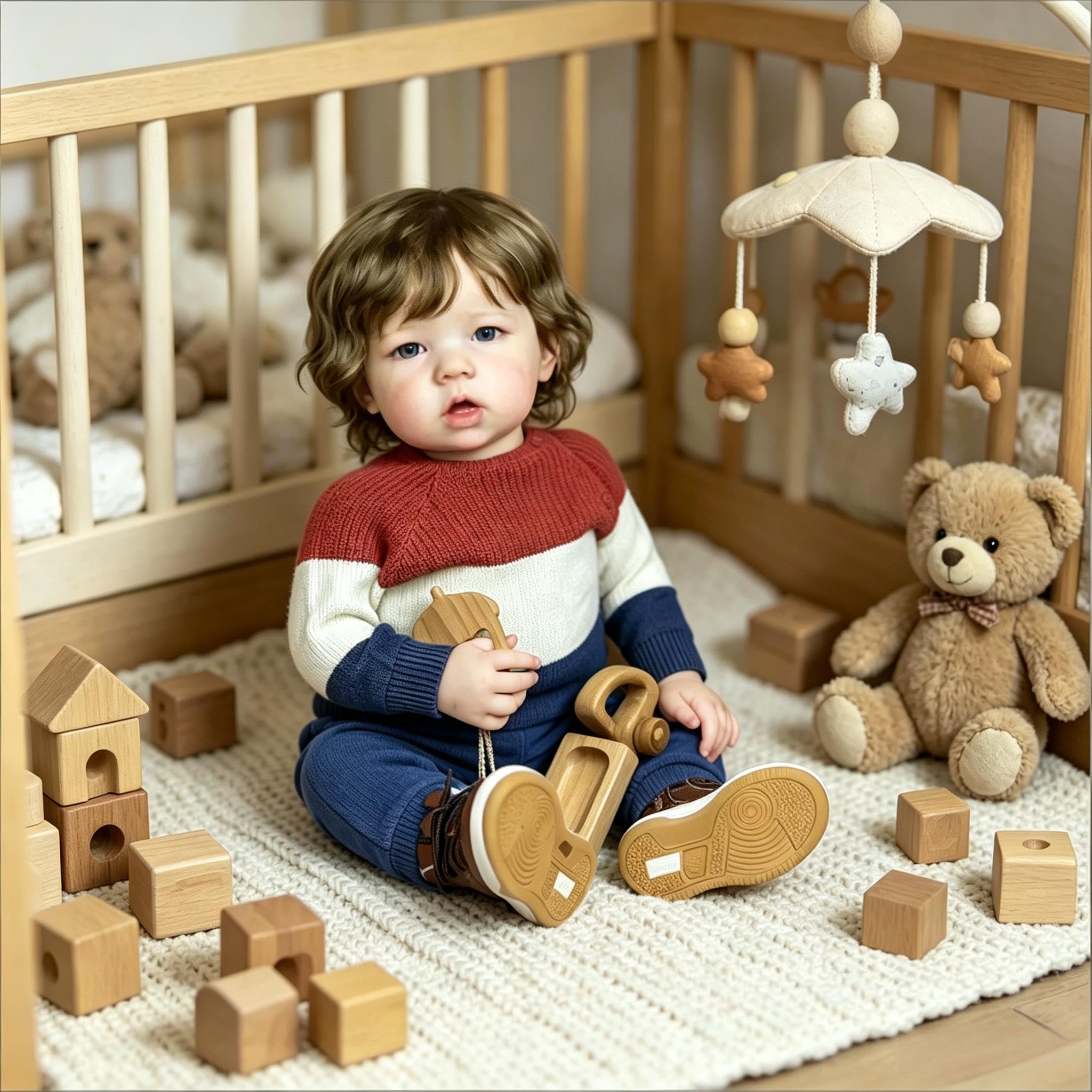 Realistische Reborn Baby Puppe Junge Liam, 70 cm Große Größe Reborn Kleinkindpuppen, Lebensechte Babypuppe mit weichem Stoffkörper, die wie EIN echtes Kleinkind Puppe
