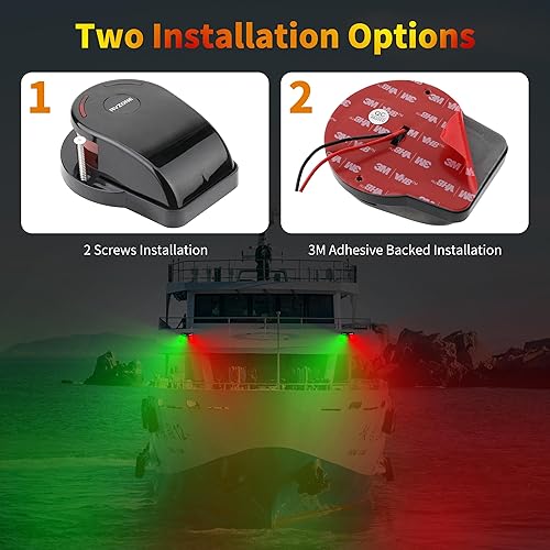 Miniatura 4 de Luces de navegación para lanchas, luces de navegación para barcos, luces LED IP67 impermeables para barco, ideal para pontón, yate, lancha eléctrica