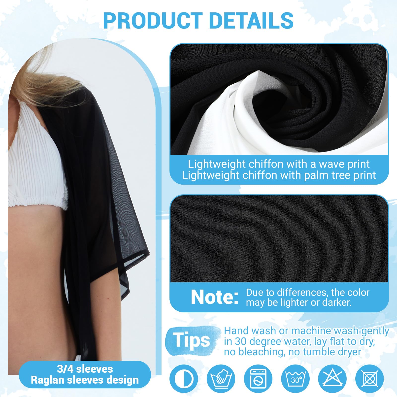 Kimono para mujer, salida de baño para playa, chal envolvente, salida de baño, casual, holgado, cárdigan de verano