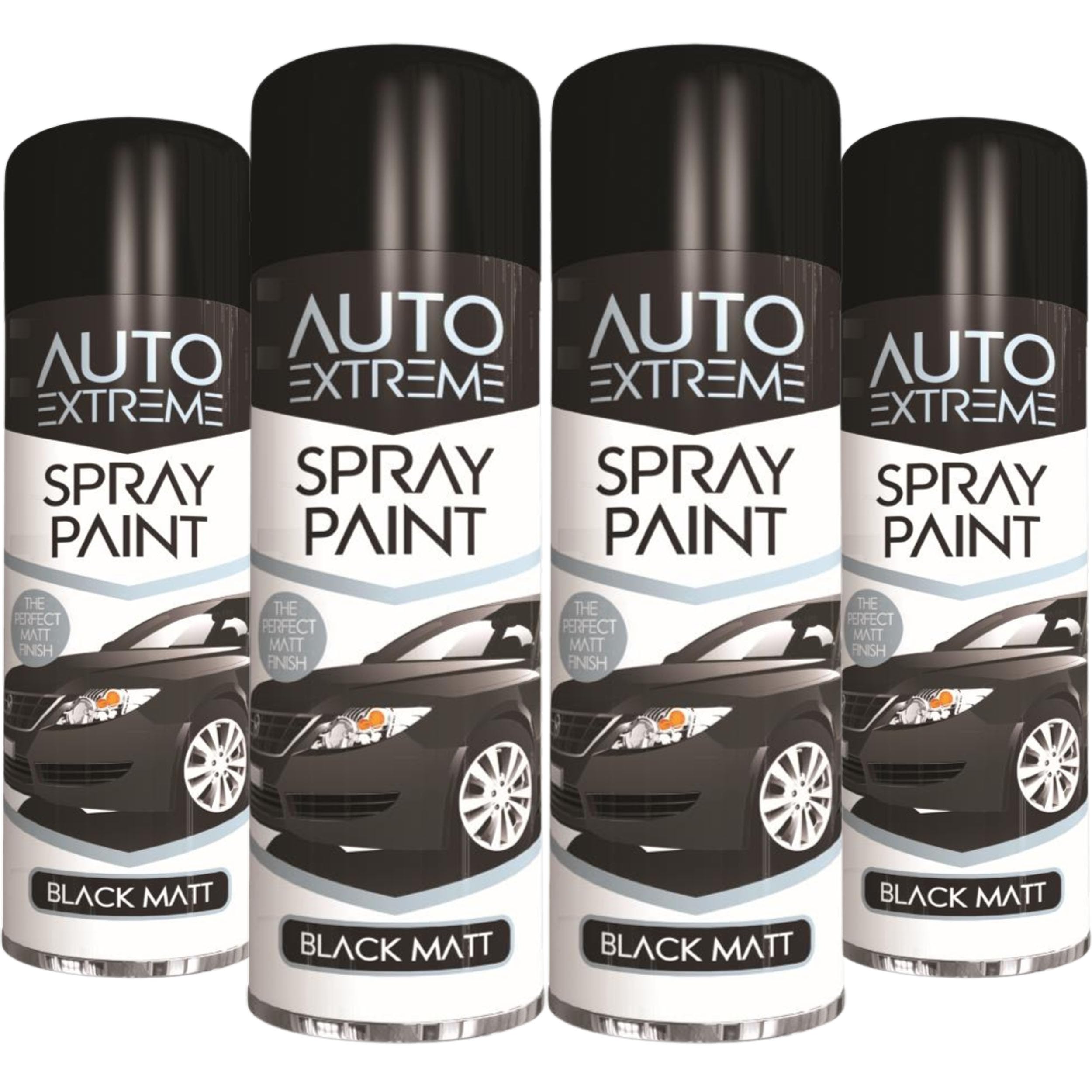Balaju Height 4x BH Black Matt Spray Paint, Quick Dry, Petrol Resistant, Hard Wearing, Crack Resistant