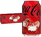 Coca-Cola Zero Sugar Soda, 12 fl oz Cans, 12 Pack - Classic Cola Soft Drink Fridge Pack