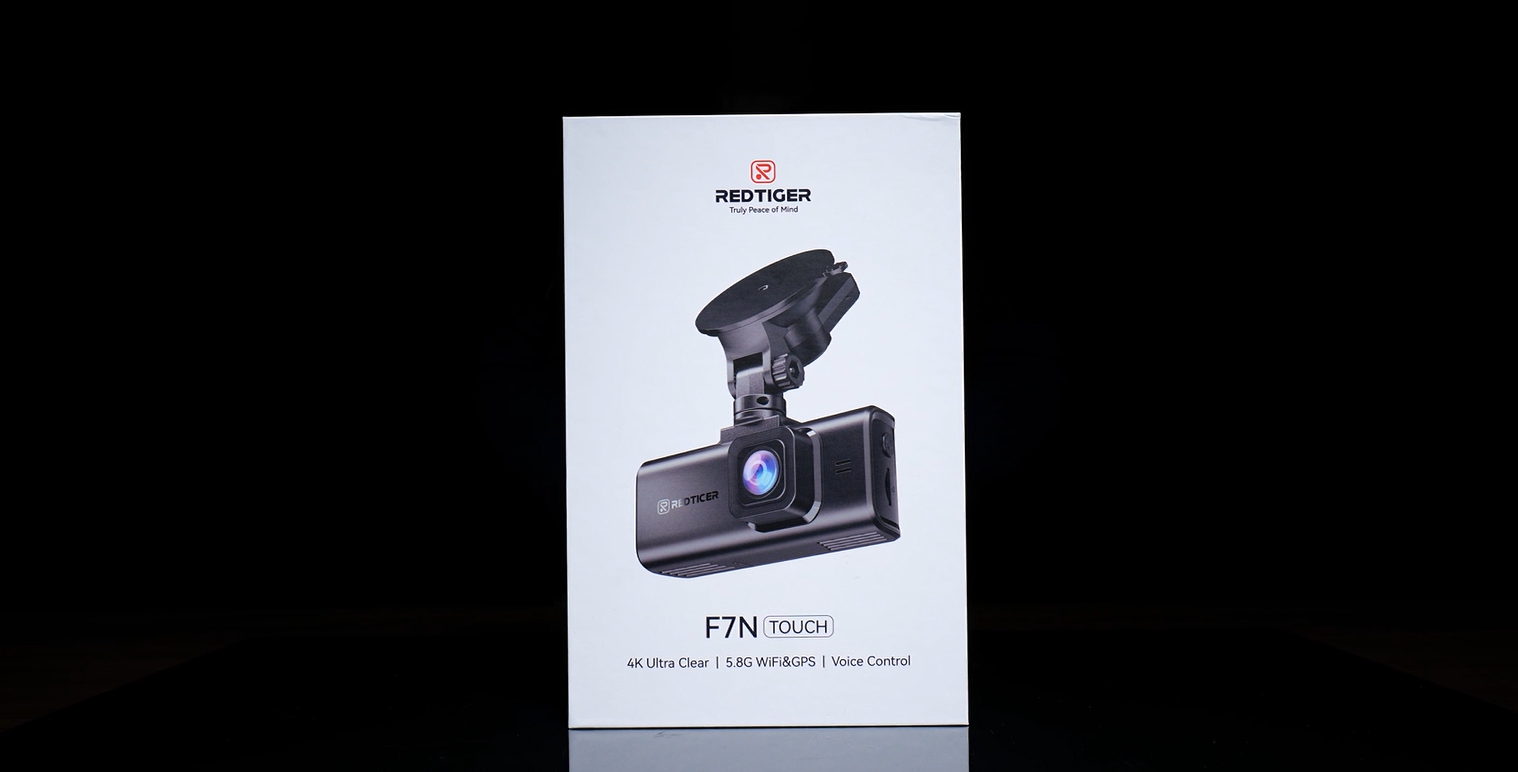 REDTIGER 4K Dual Dash Cam with 360° Rotation and Night Vision