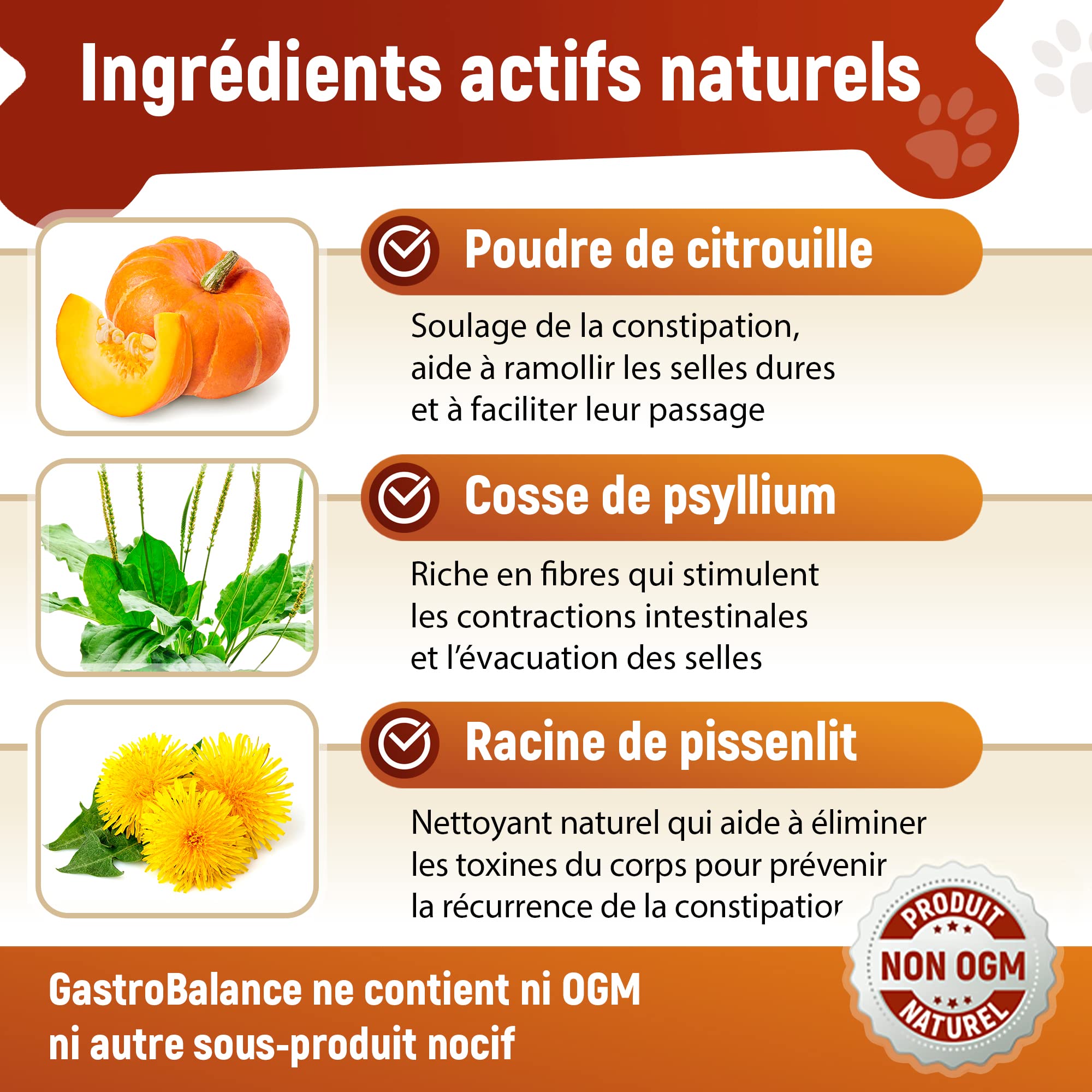 soulagement Constipation Chien - 60 croquettes laxatives adoucissant selles de Chiens - goût Bacon (Francais)