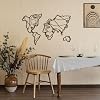 Hoagard Faces of World Map Wall Art | 105 cm x 68 cm | Metal Wall Decoration | The Best Home Decoration Idea | Original and Unique Gift Idea 105cm x 68cm 41"x27"