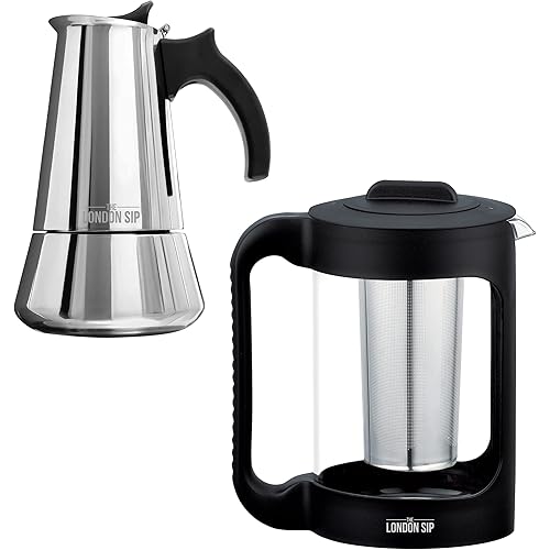 The London Sip Cold Brew Maker and Moka Pot Set