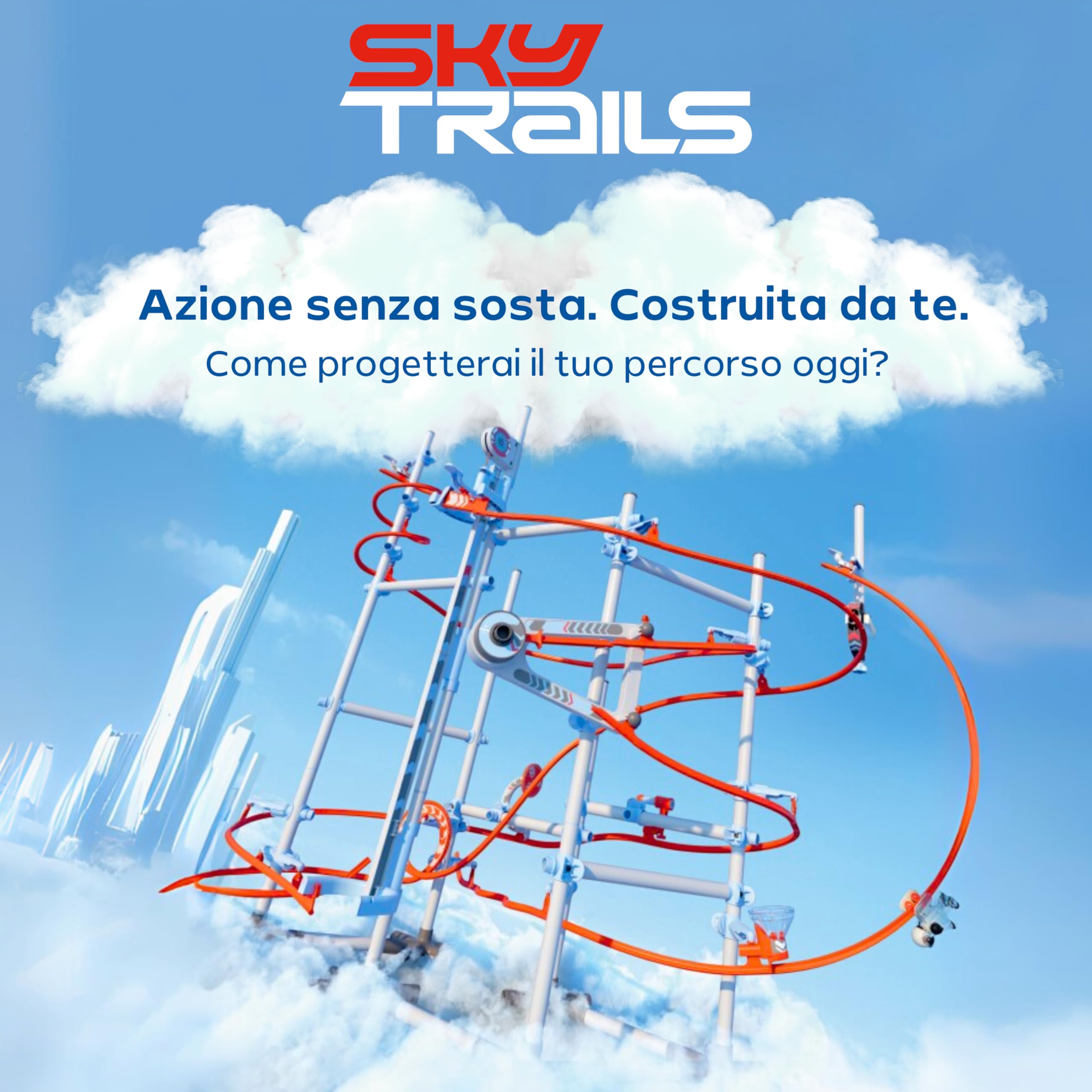 Sky Trails | Air Lift | Gioco di costruzione per altezze e percorsi emozionanti | Costruisci, decolla e vivi emozionanti avventure | Regalo perfetto per bambini dai 7 anni in su | 71970