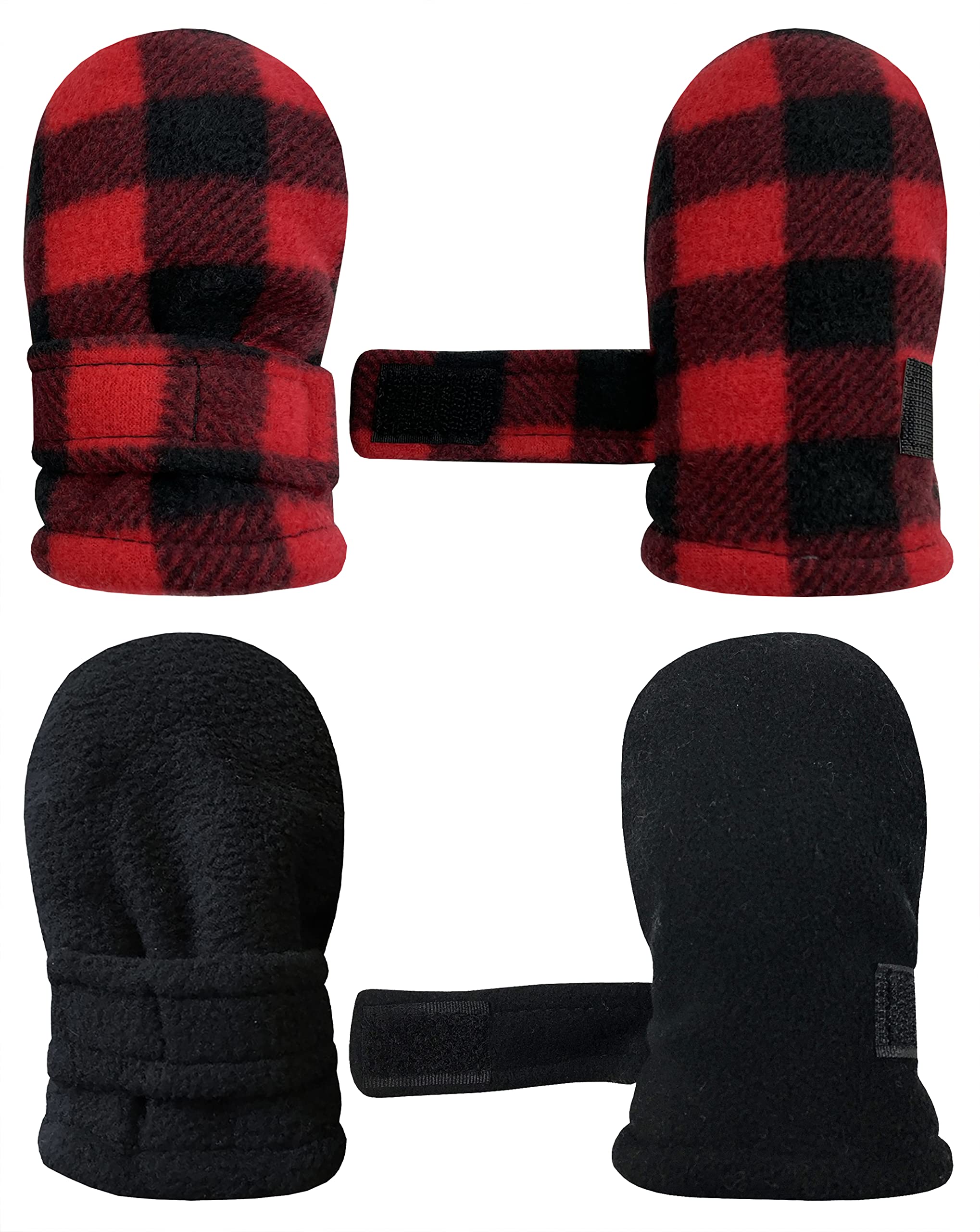 N'Ice Caps - Manoplas de forro polar para niños pequeños y bebés (2 pares)