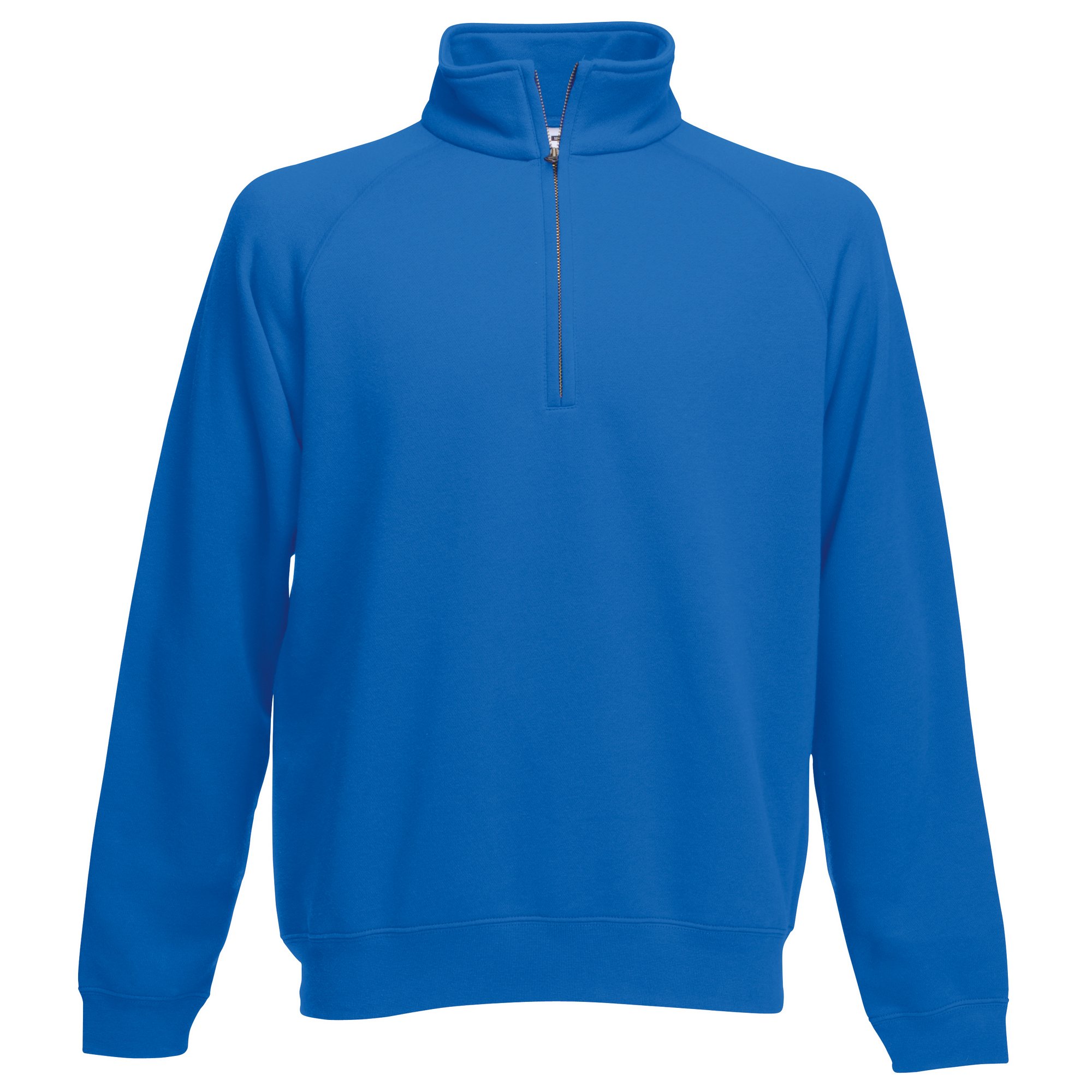 Fruit of the Loom Mens Zip Neck Sweatshirt (2XL) (Royal)