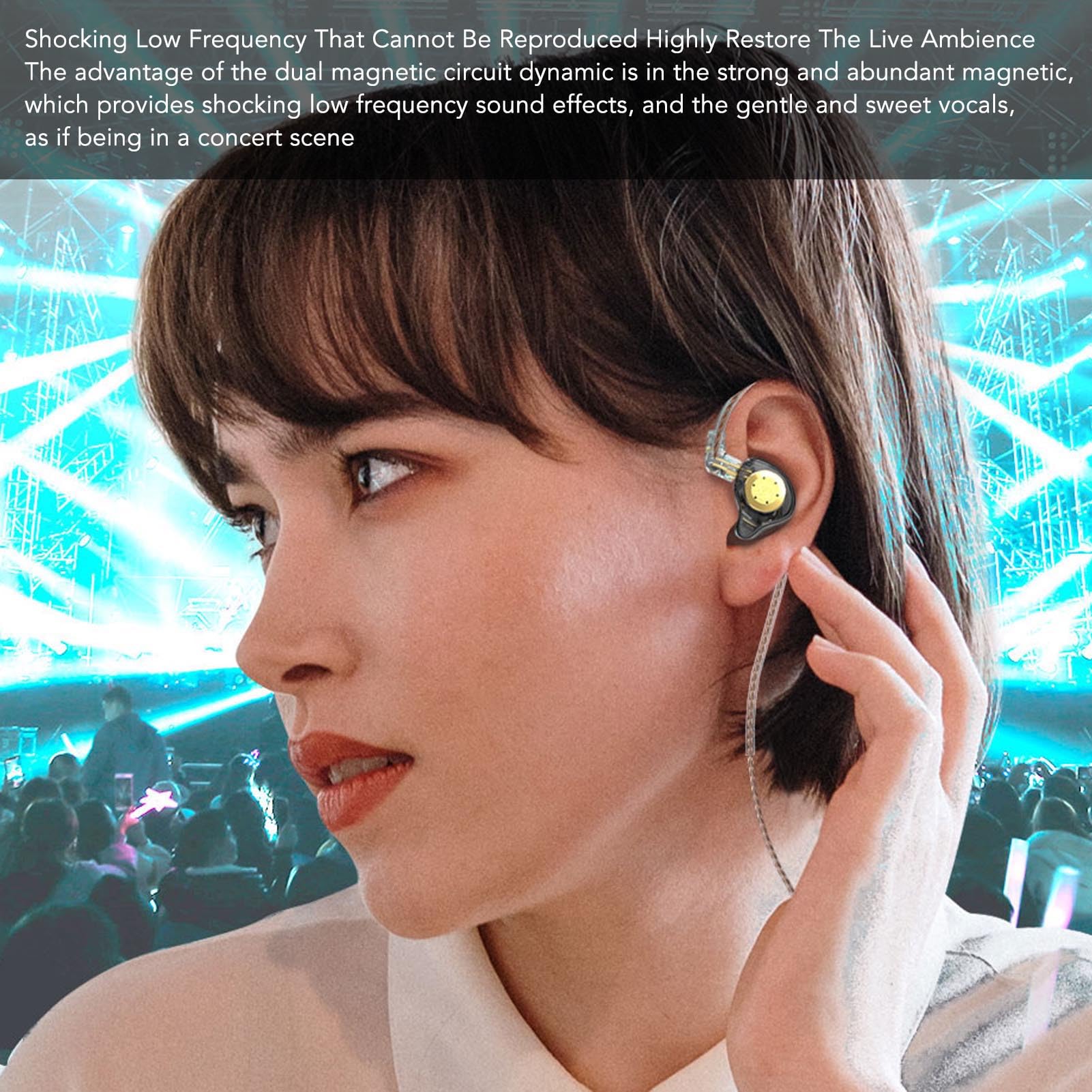 Zunate EDX PRO in Ear Earphones, 1DD HiFi Stereo Wired Earphones - Image 2