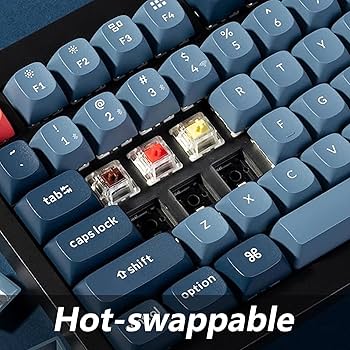 Keychron V6 Max Full Size Custom Knob Mechanical Keyboard, QMK/VIA