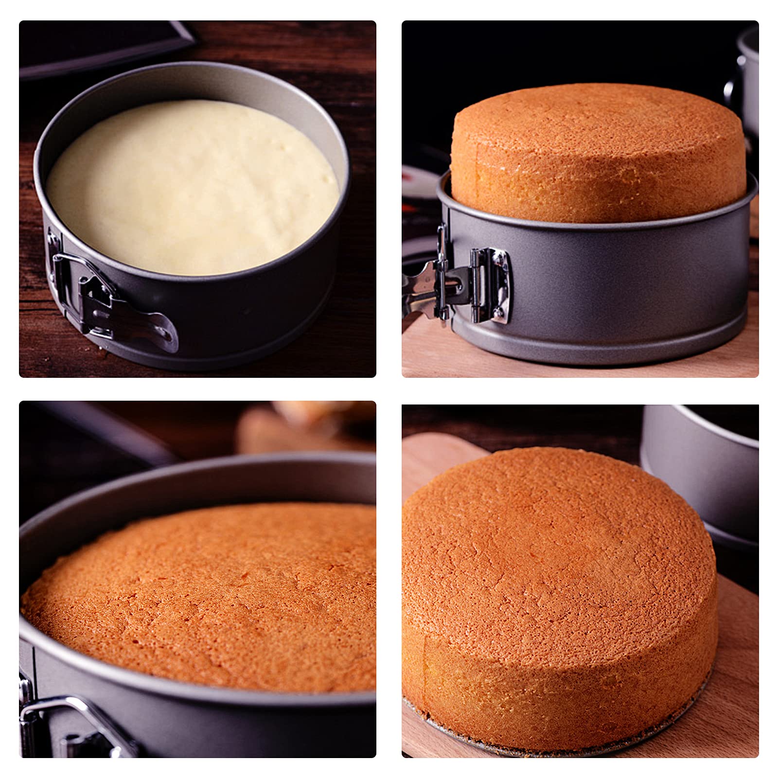 Molde Redondo Desmontable Para Hacer Pasteles De Acero Inoxidable | My