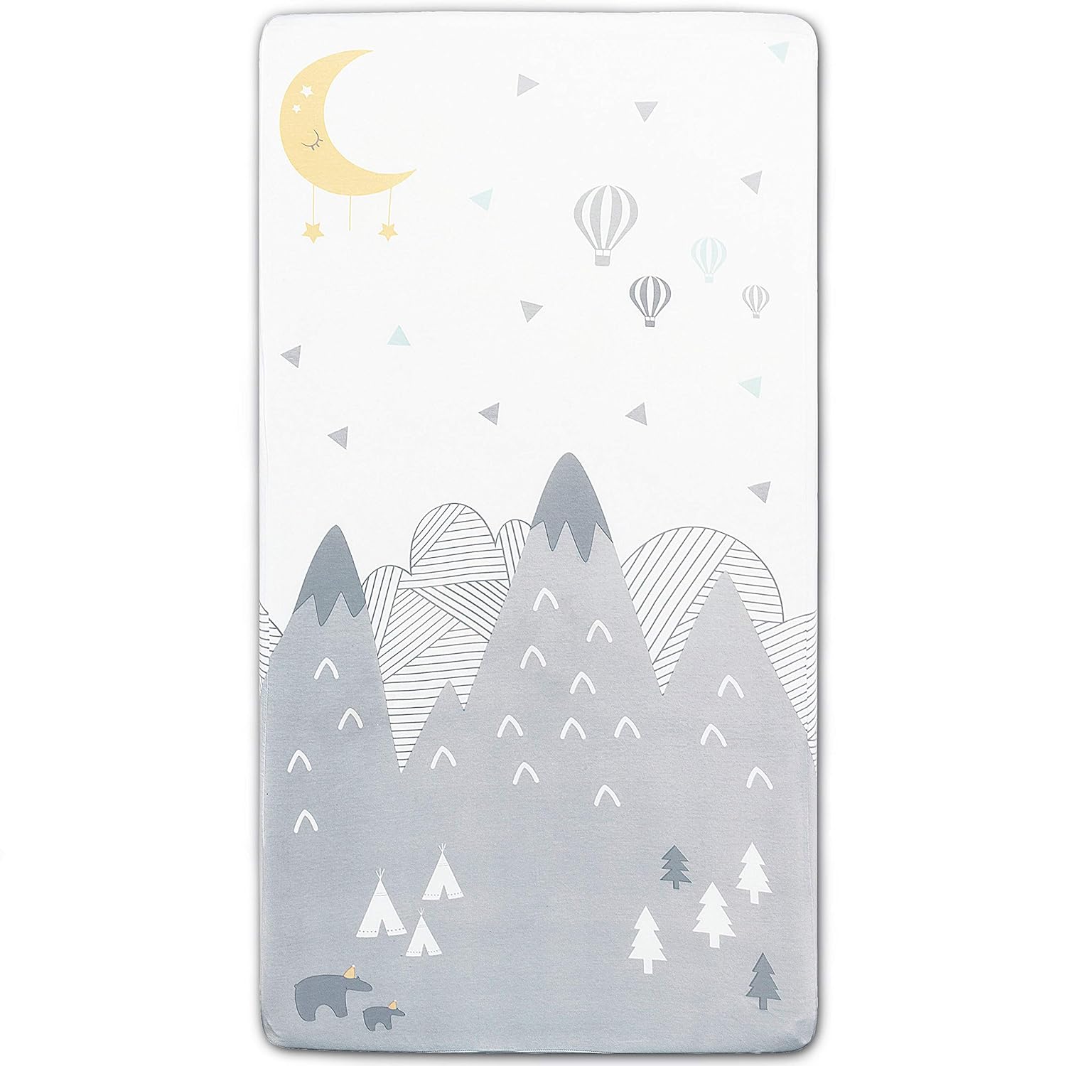 TEALBEE BABY 100 Organic Cotton Fitted Crib Sheet for