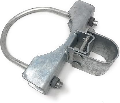 Pressed Steel Industrial Griptite Bulldog Hinge for Chain Link Gate - 2 Sets Pack 6-5/8"