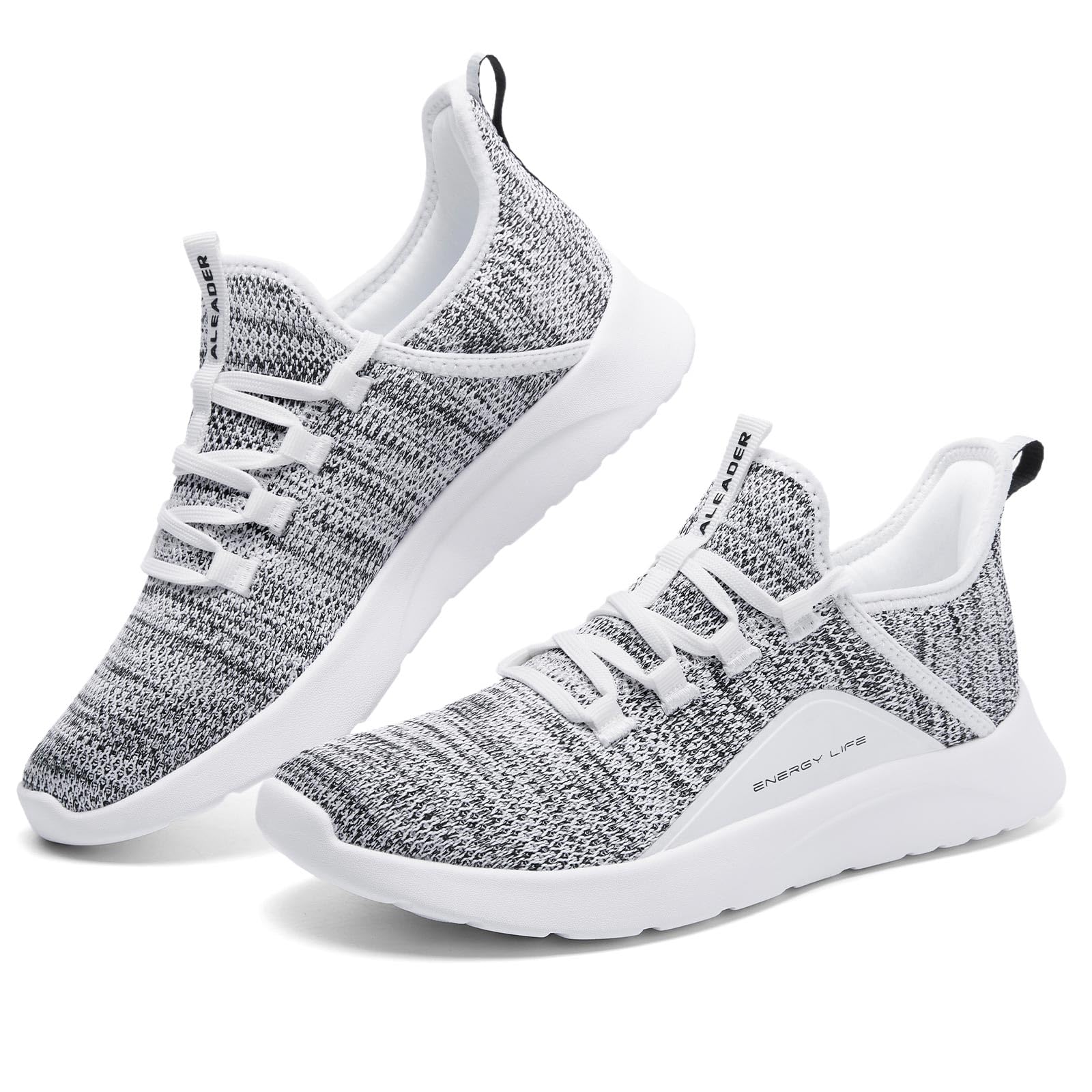 ALEADERMen's Energycloud Slip On Running Walking Shoes Cushion Lightweight Sneakers