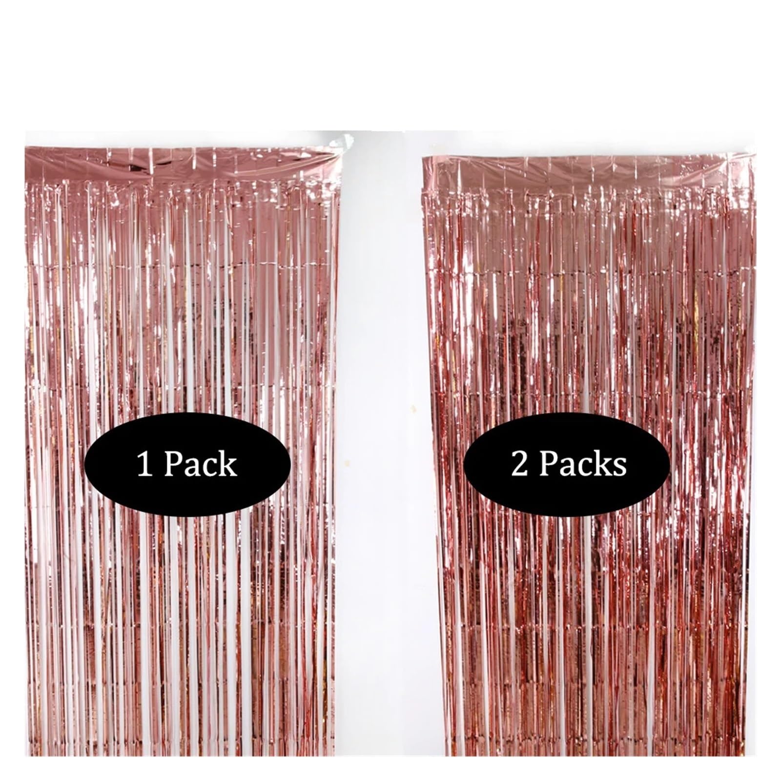 Paquete de 18 cortinas papel aluminio, con flecos brillantes, plateado, negro, dorado, rosa y, decoraciones fondo for fiesta boda cumpleaños Para Hogar(Blue)