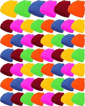 36 Pack Winter Beanies, Bulk Cold Weather Warm Stretch-554109