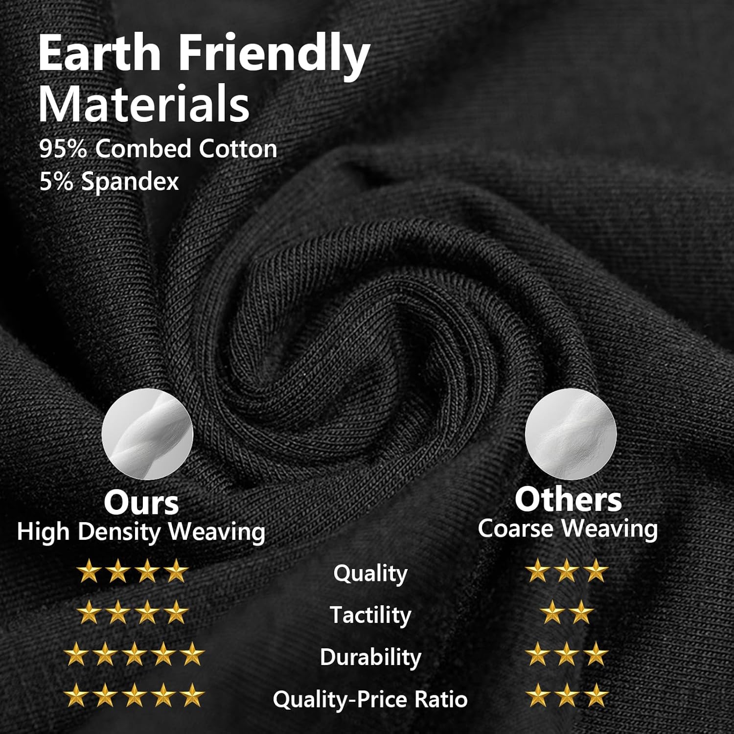 Men's Underwear Boxer Briefs Cotton Regular Long Men 3 Pack S M L XL XXL XXXL, Black/Blue/Red - Image 4