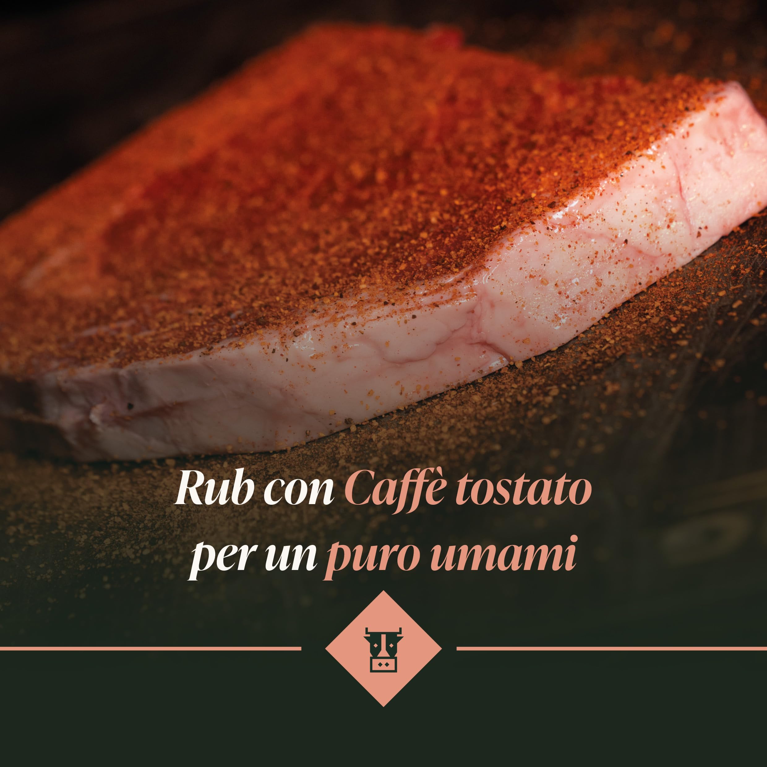BBQ KING - Cow Boy Rub Confezione da 600 Gr, Dry Rub Bbq per Bistecche Ideale per Barbecue e Grill, Set Spezie Cucina 100% Made in Italy, Miscela di Spezie per Bistecche, Hamburger o Arrosti