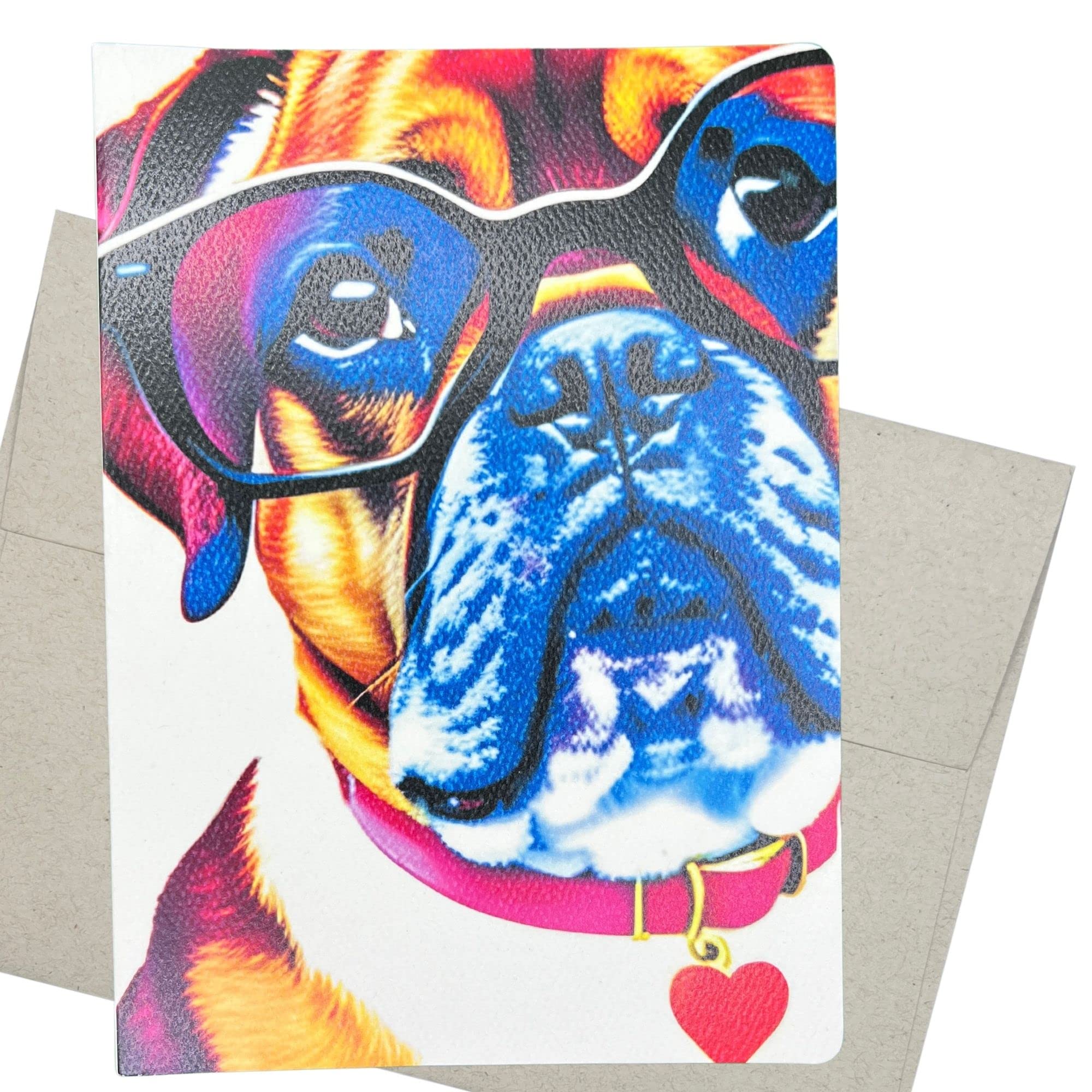 Hot Dog Birthday Card Printable Boxer Birthday Card INSTANT DOWNLOAD ...