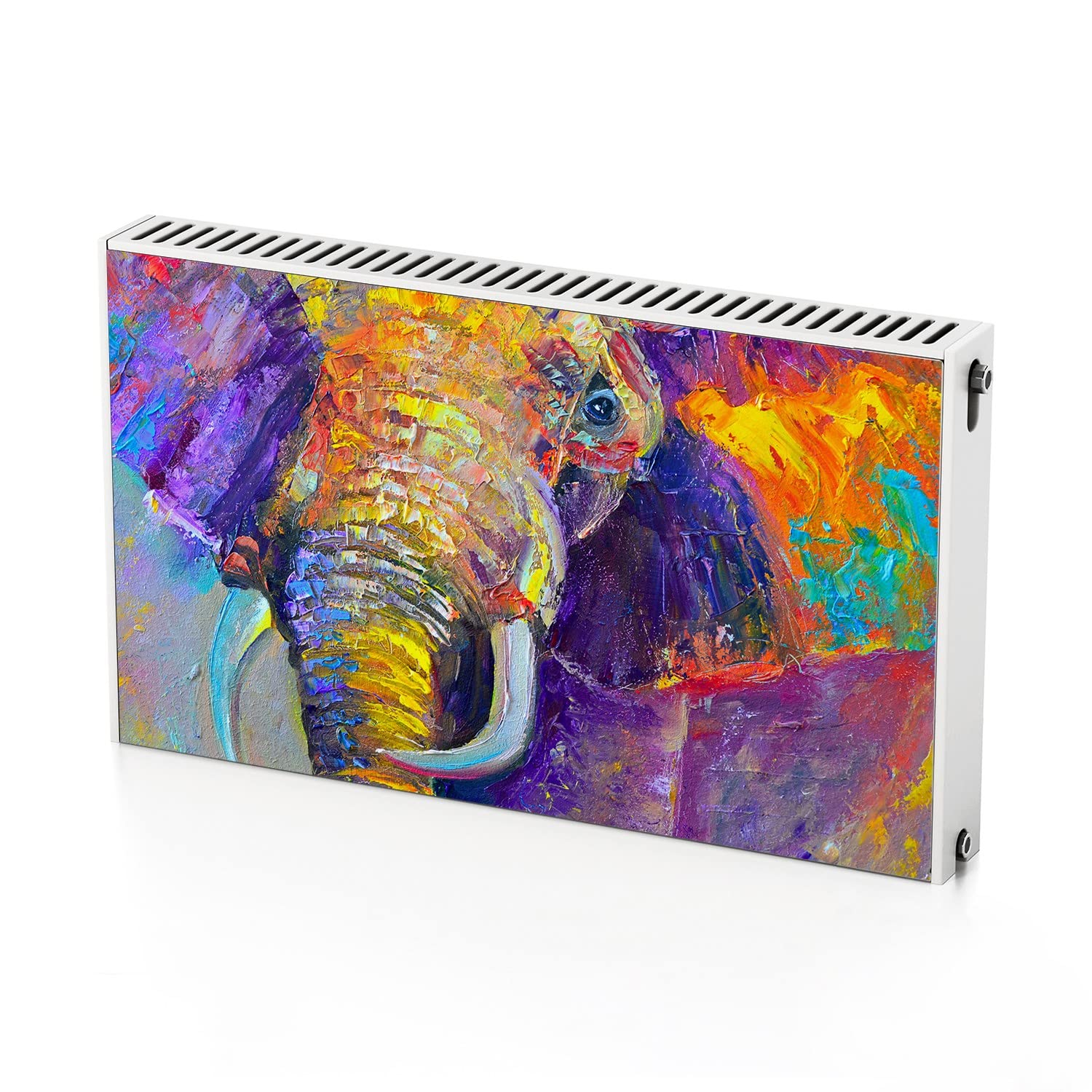 Autocollant de radiateur chauffage aimant 100x60 cm tapis magnétique éléphant