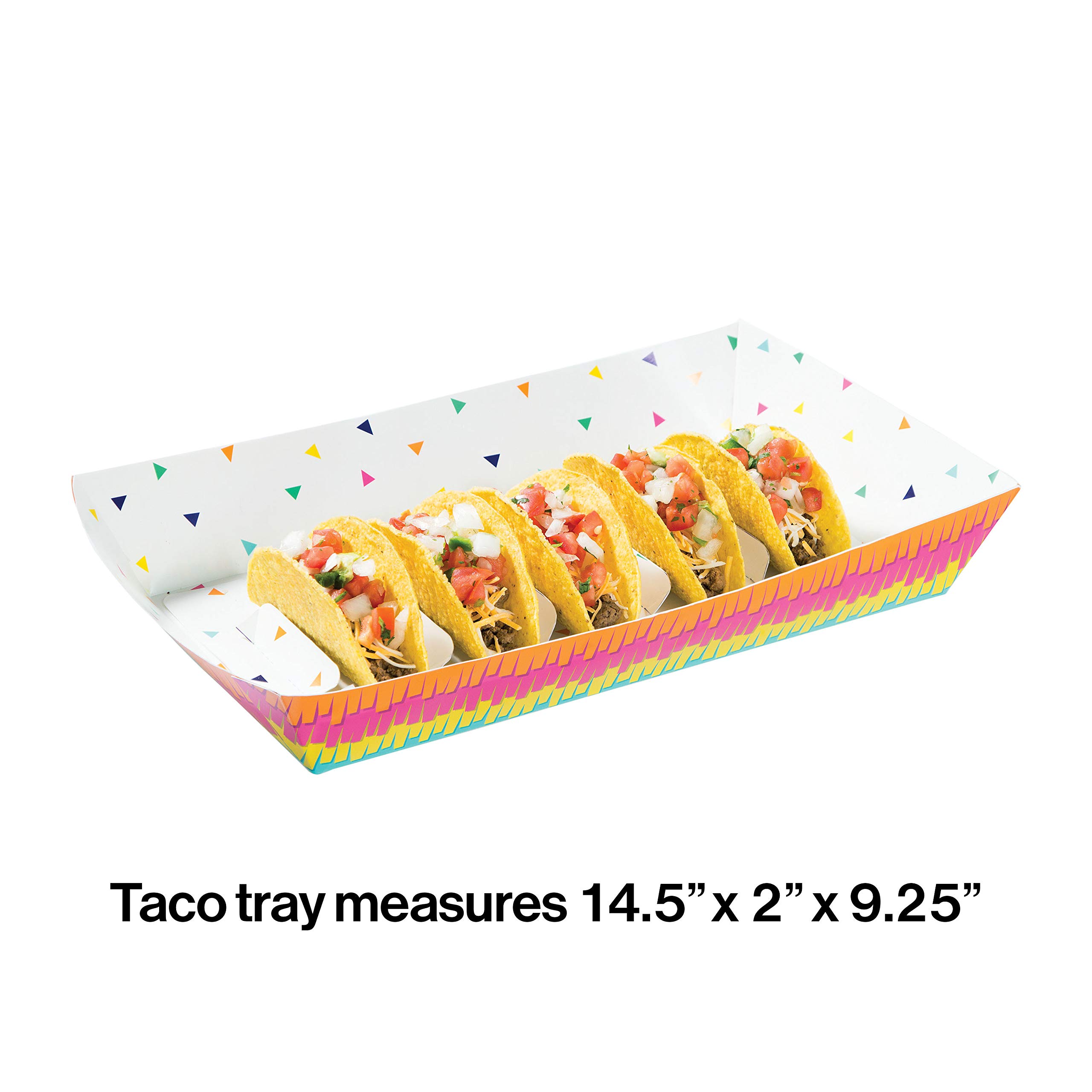 Fiesta Fun Paper Taco Trays, 1 ct