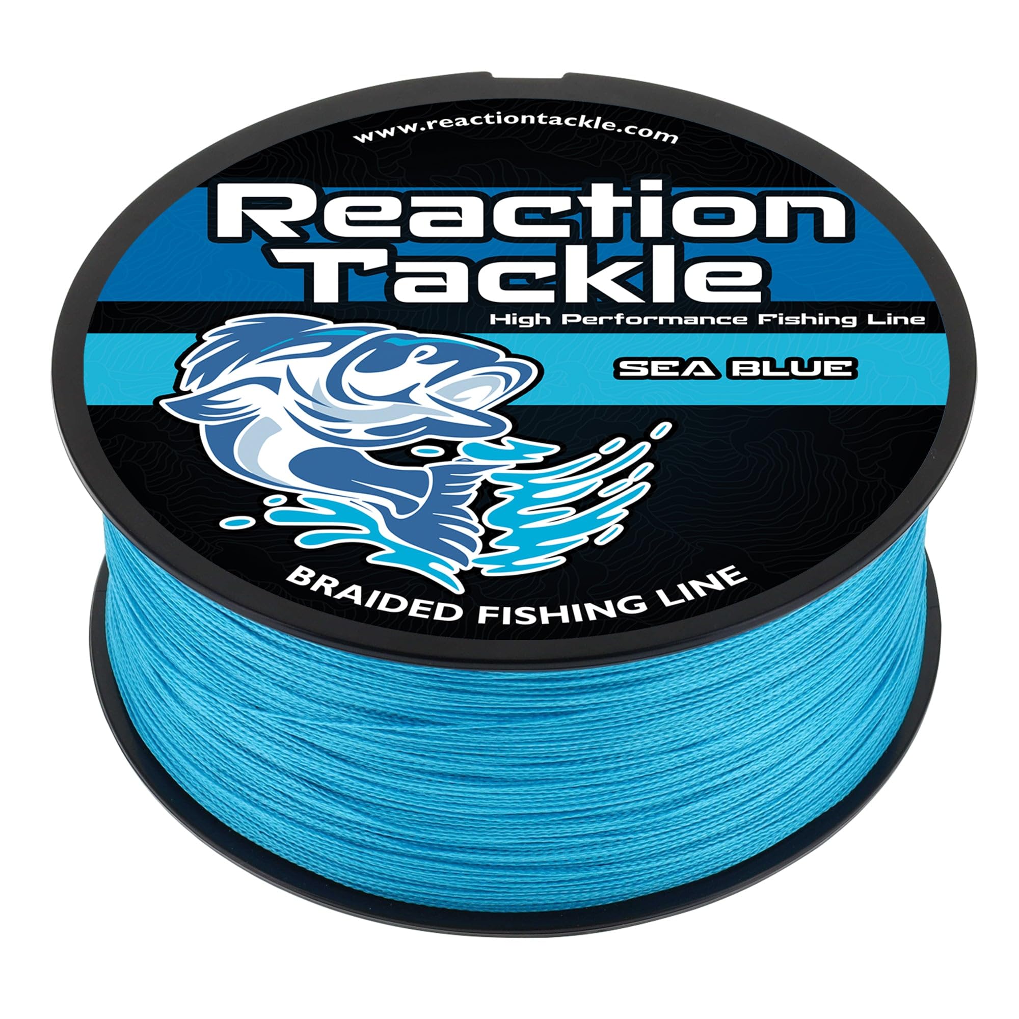 Reaction Tackle Braided Fishing Line - Pro Grade Power Performance for Saltwater or Freshwater Fish - Colored Fishing Line Braid for Extra Visibility