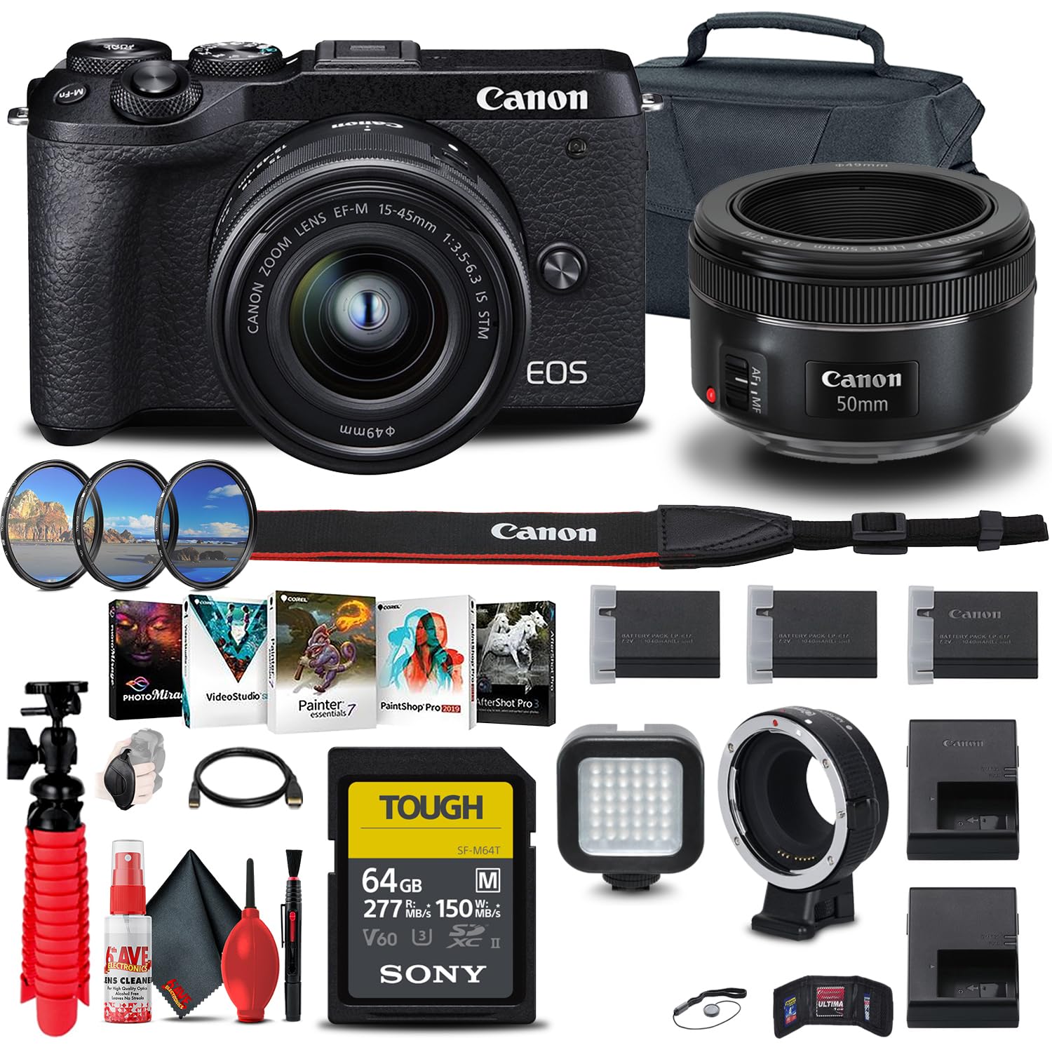 Amazon.com : Canon EOS M6 Mark II Mirrorless Digital Camera with