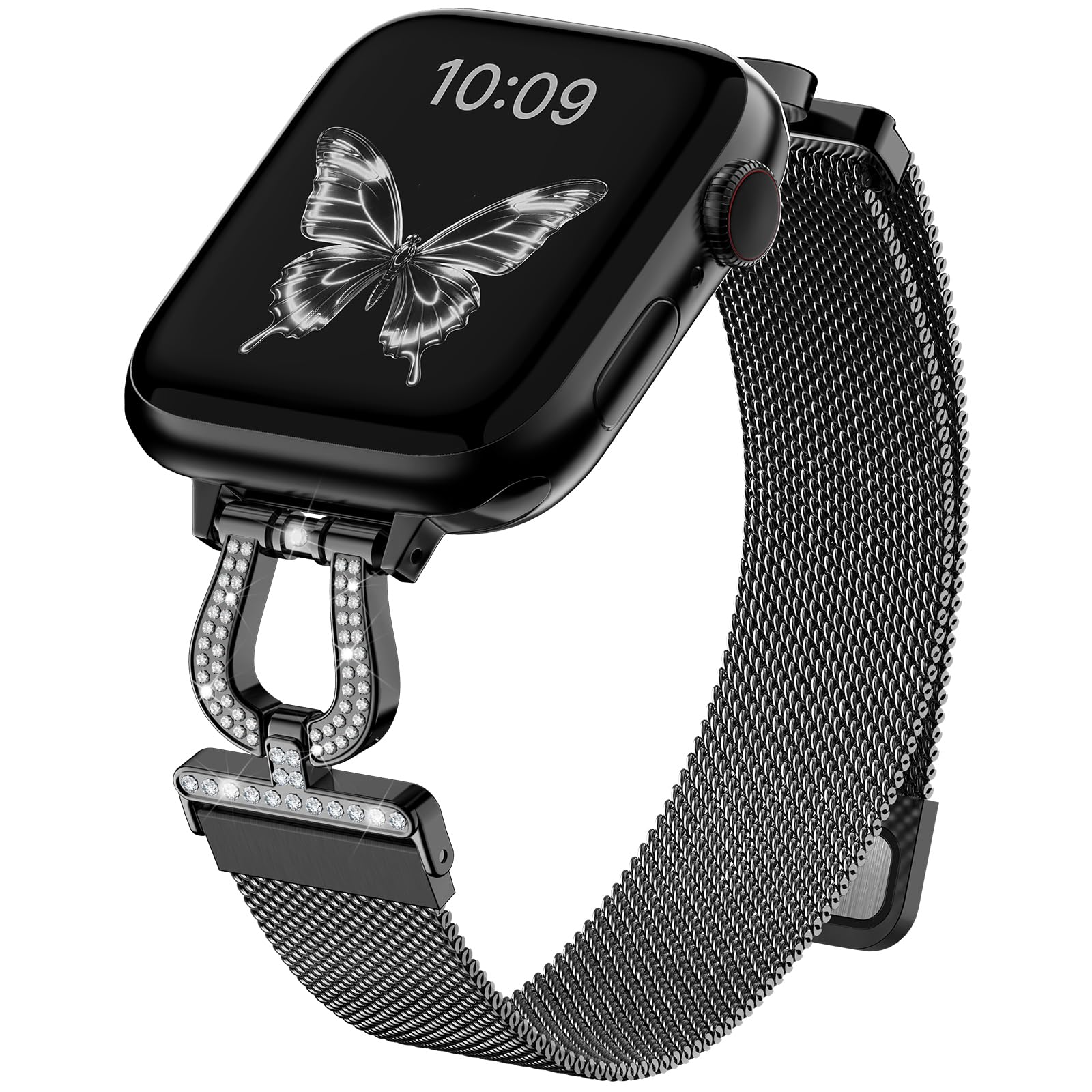 wutwuk Kompatibel mit Apple Watch Armband 41mm Damen, Strass