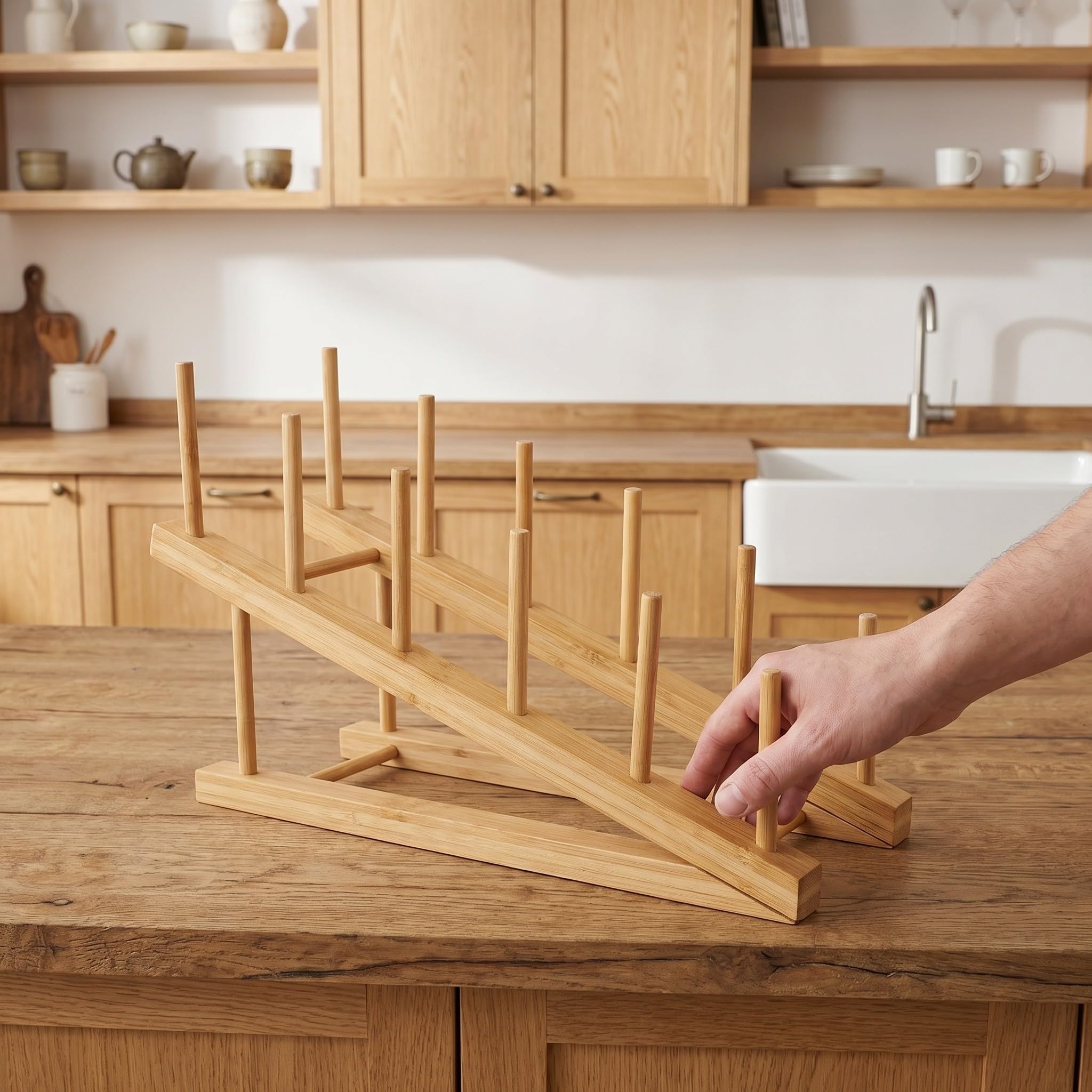 POPETPOP 3 Piezas Soporte Vertical para Platos, Organizador de Cocina