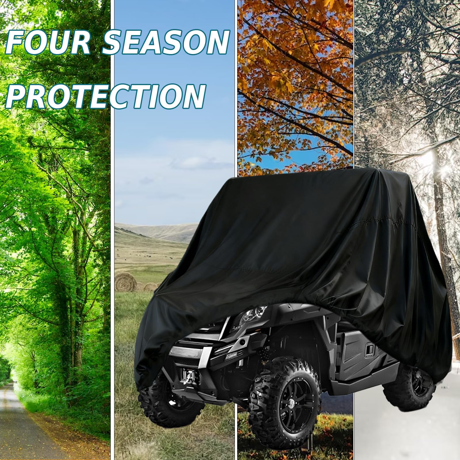 CFMOTO UTV - Cubierta Resistente para Todo Tipo de Clima, Impermeable, para CFMOTO Uforce Zforce 500 600 800 950 1000 Windfroof a Prueba de Nieve