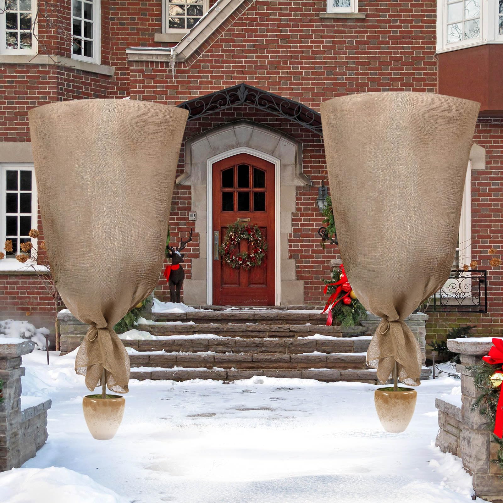 Amazon.com : Chapou 2 Pcs 79 x 95 Inch Extra Large Reusable Burlap 