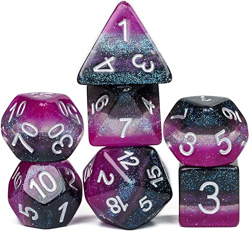 Miniatura 39 de Juego de 11 dados poliédricos de resina DND, dados de jade D&D para juegos de rol, juego de mesa RPG (verde)