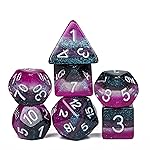 HDdais 7PCS Asexual-Pride Polyhedral DND Dice Set, Homosexual Flag D&D Dice for RPG and Other Table Games